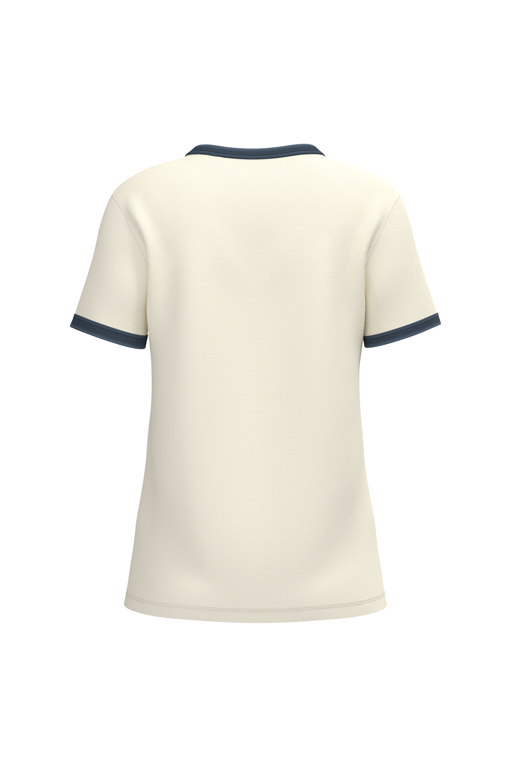 T-shirt ringer écoresponsable à bords contrastés effet délavé femme - Image 12