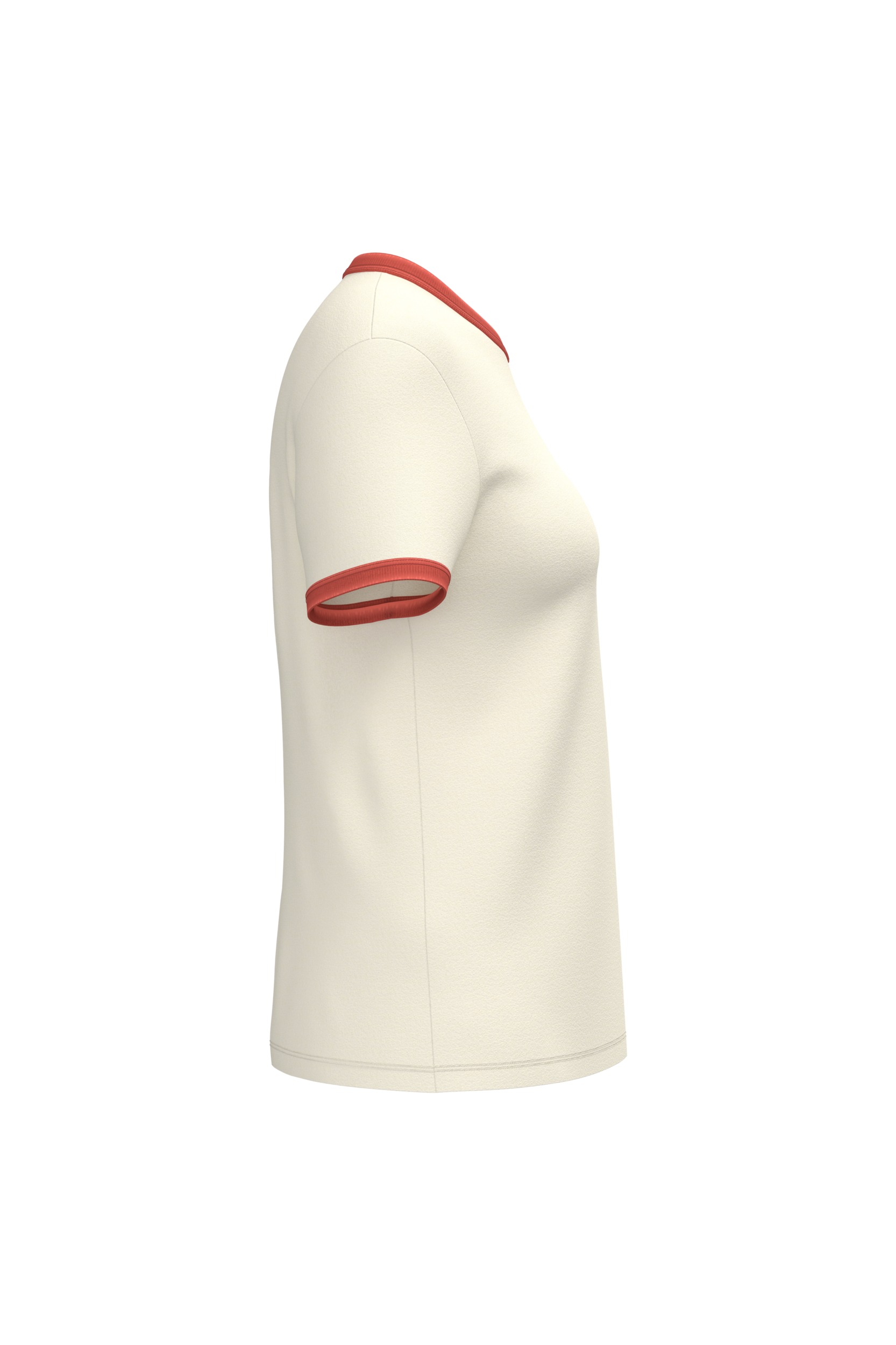 T-shirt ringer écoresponsable à bords contrastés effet délavé femme - Image 17