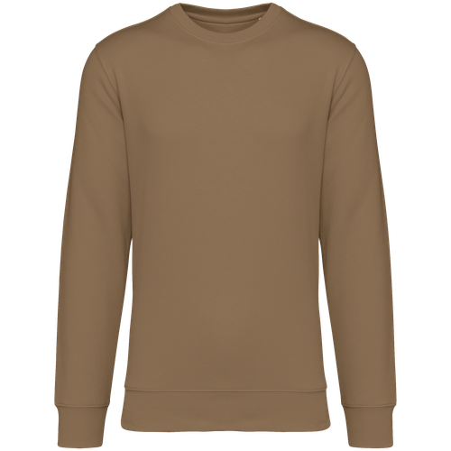 Native Spirit Unisex round neck sweatshirt in brown, style NS400