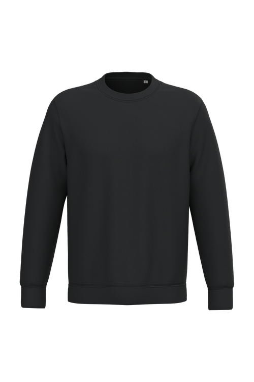 Native Spirit Unisex round neck sweatshirt in black, style NS400