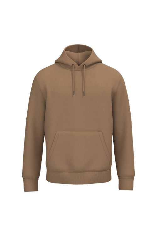 Native Spirit Unisex hooded sweatshirt in brown, style NS401