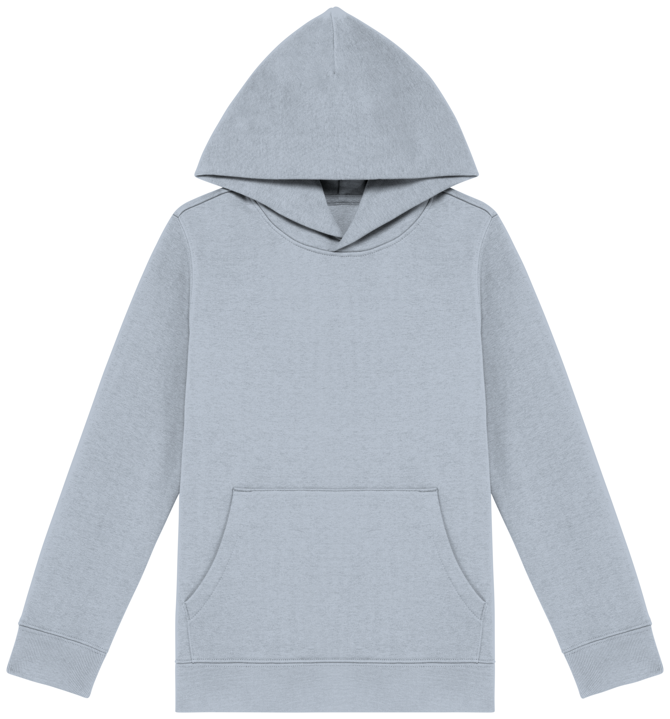 Sweatshirt eco-responsável com capuz de criança — Azul Frente