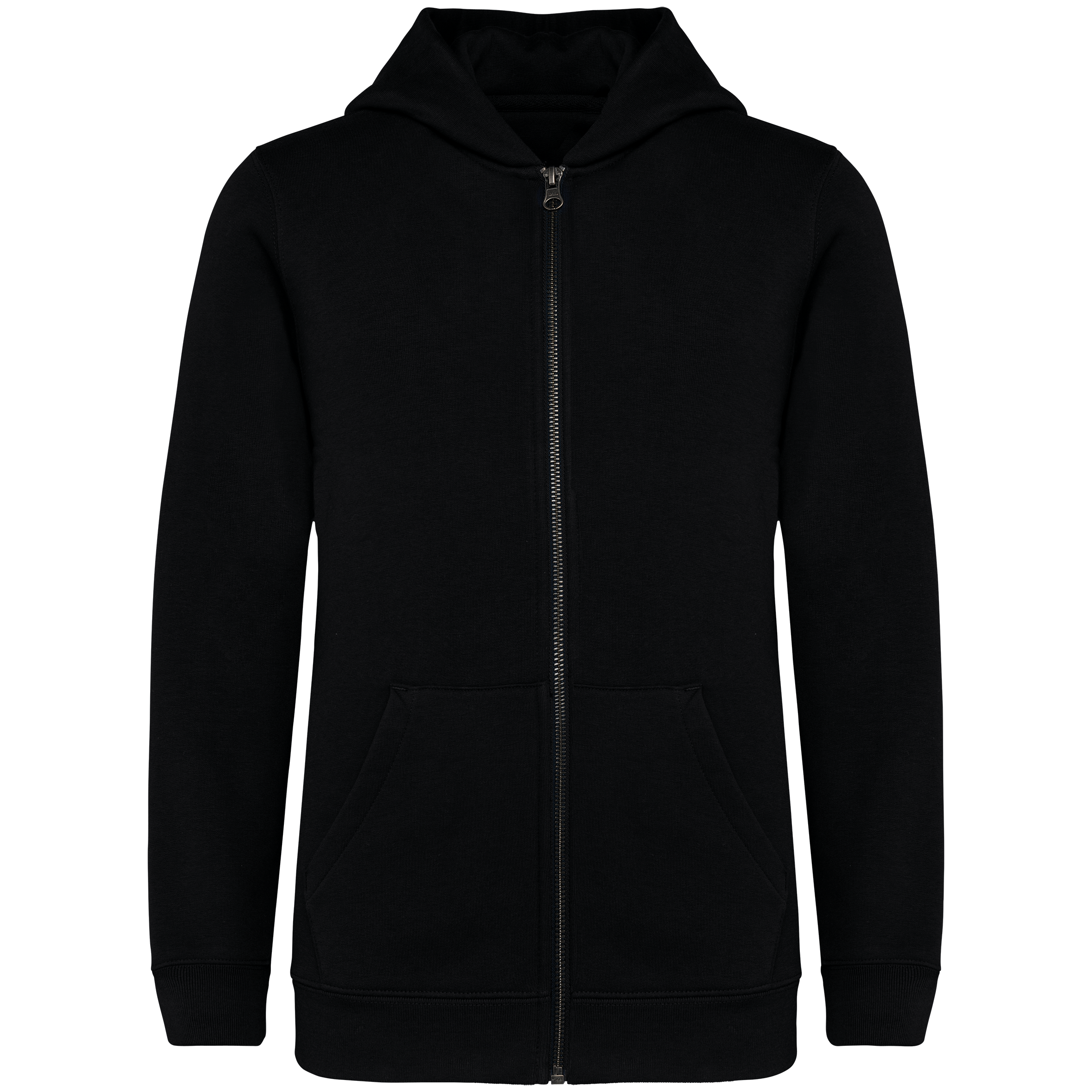 Sweat-shirt écoresponsable zippé à capuche enfant - Image 7