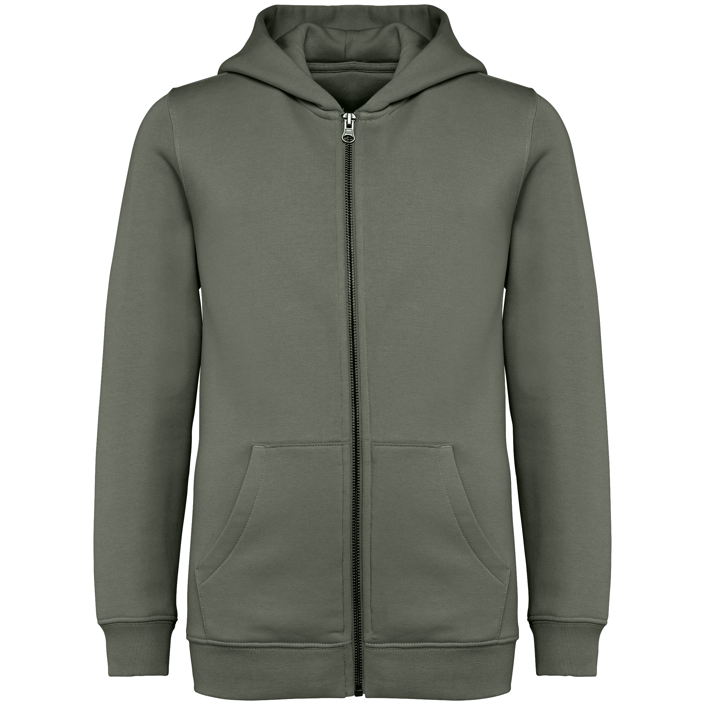 Sweat-shirt écoresponsable zippé à capuche enfant - Image 25