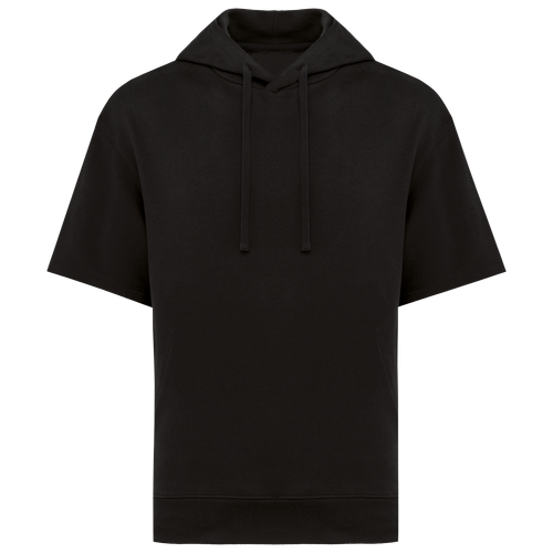 Native Spirit Unisex French Terry short sleeve drop shoulder hooded sweatshirt, style NS406