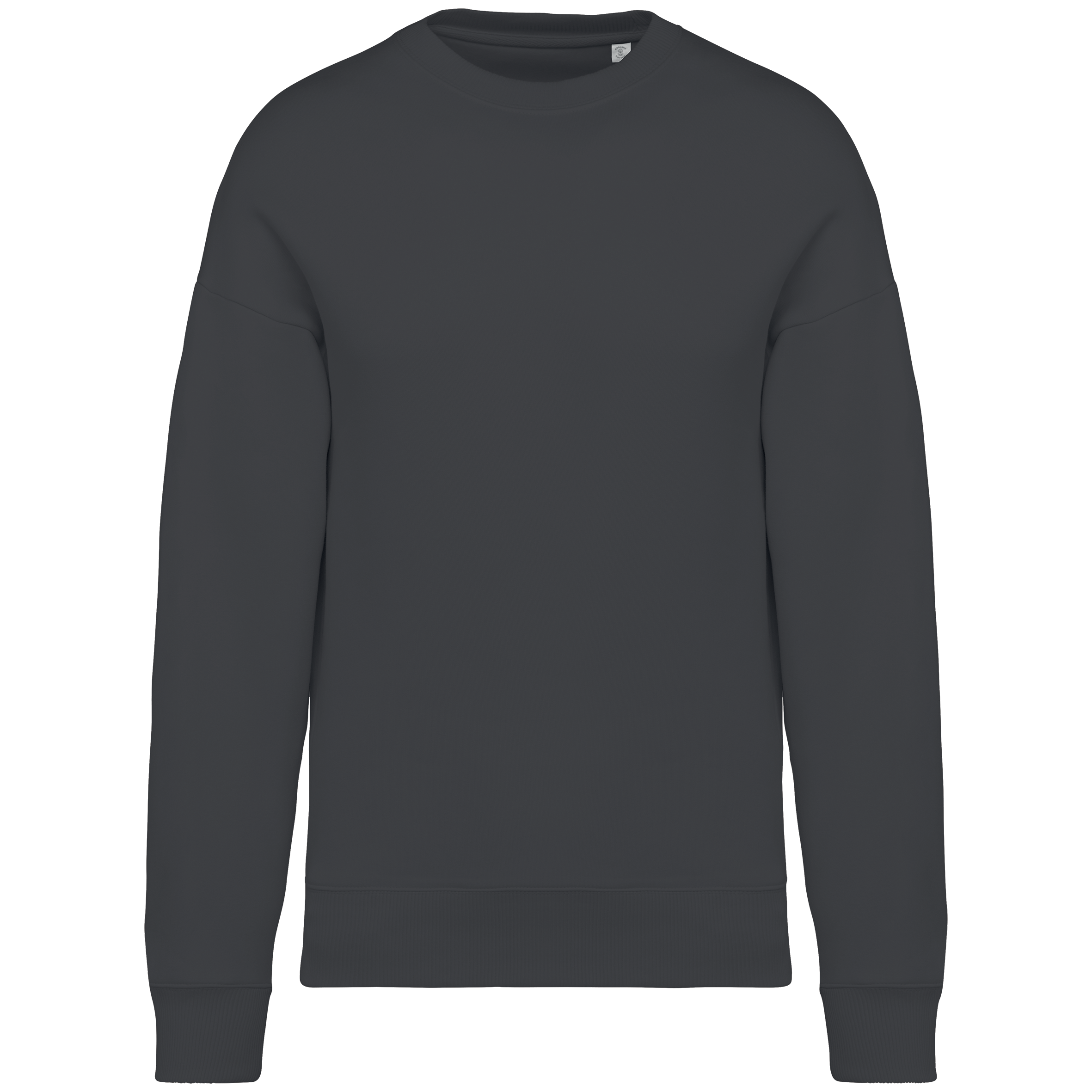 Sweat-shirt écoresponsable à col rond oversize unisexe - Image 31