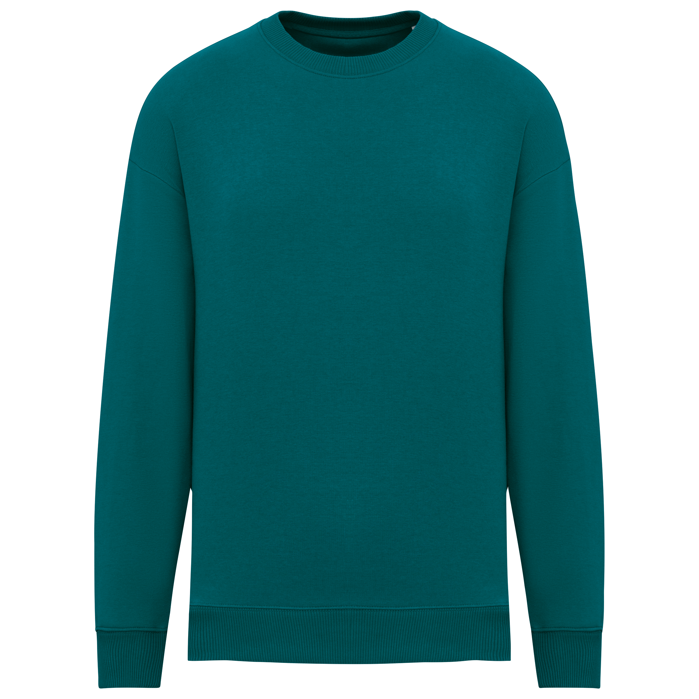 Sweat-shirt écoresponsable à col rond oversize unisexe - Image 46