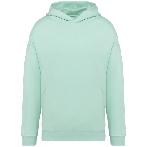 Native Spirit Unisex oversize hooded sweatshirt in green, style NS408