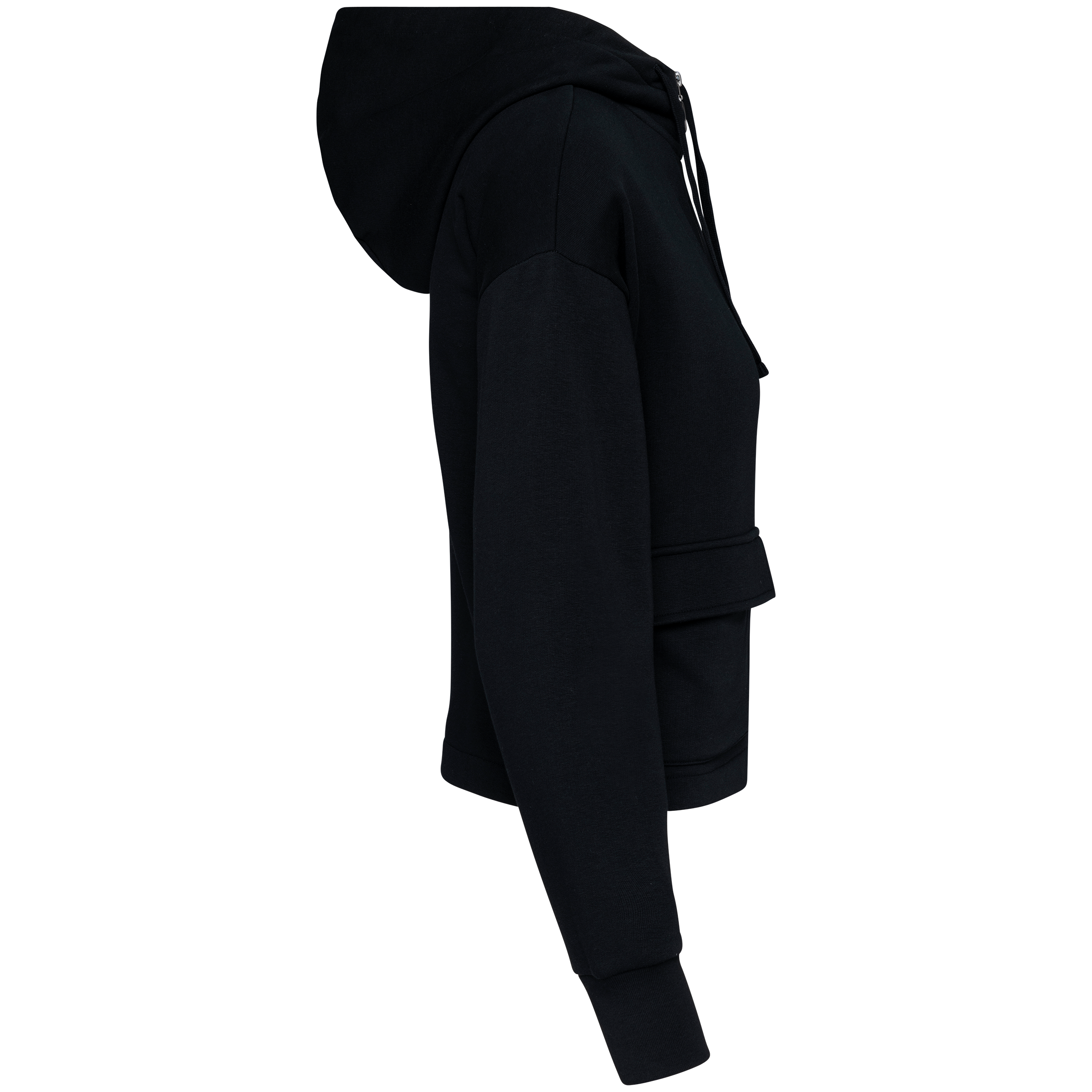 Sweat-shirt écoresponsable zippé à capuche French Terry femme - Image 10