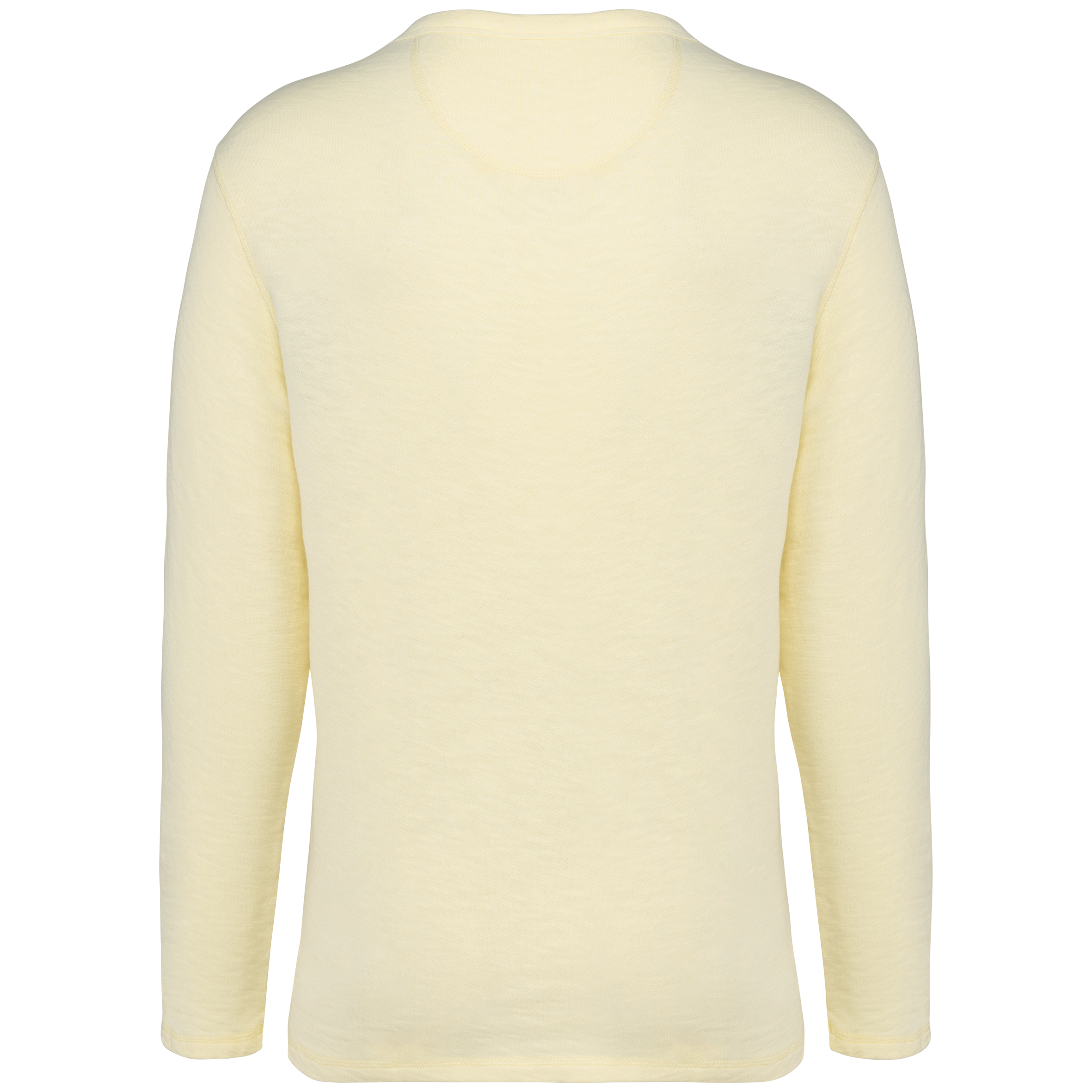 Sweatshirt eco-responsável decote redondo com aspecto lavado French Terry unissexo - Washed Lemon Citrus
