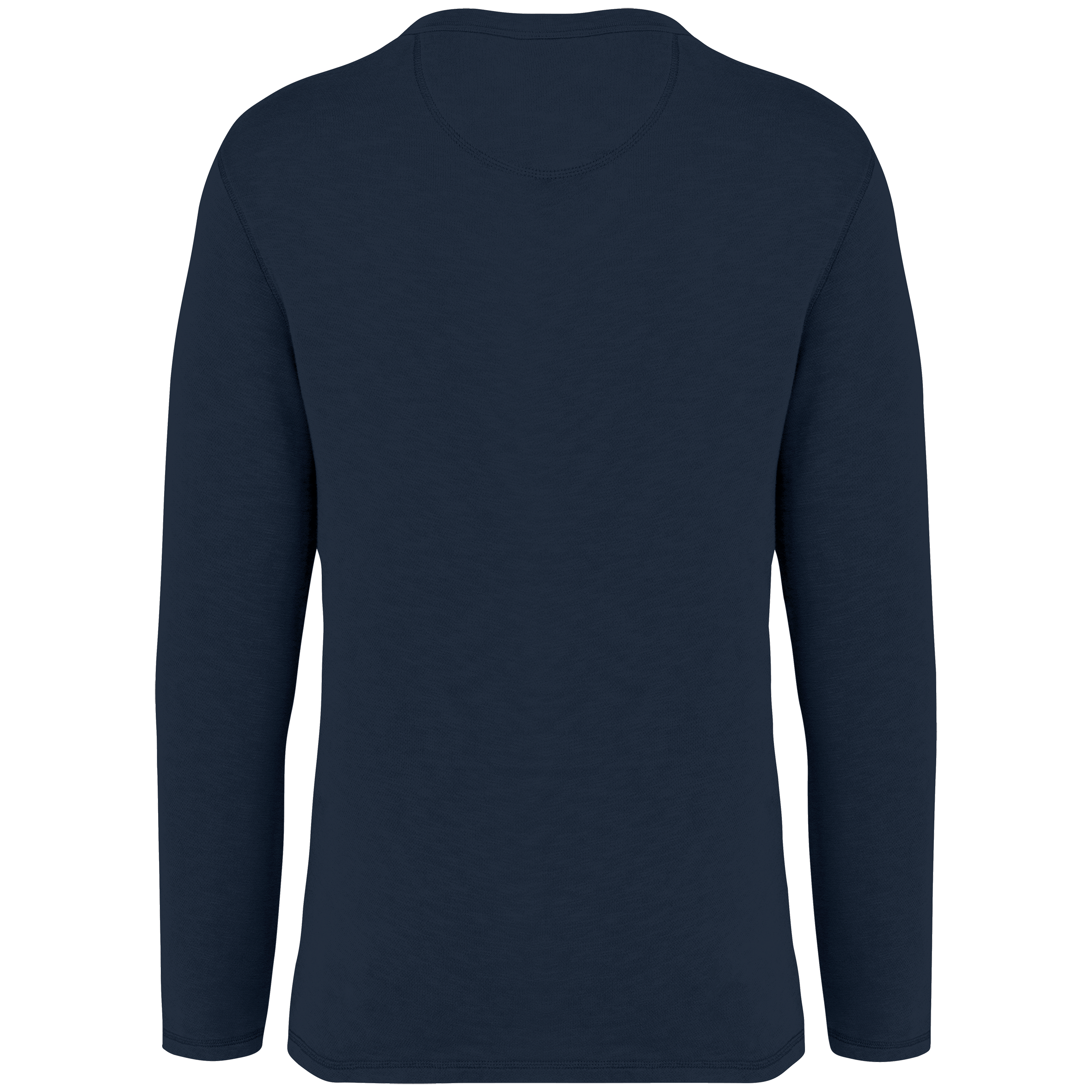 Sweatshirt eco-responsável decote redondo com aspecto lavado French Terry unissexo - Washed Navy Blue