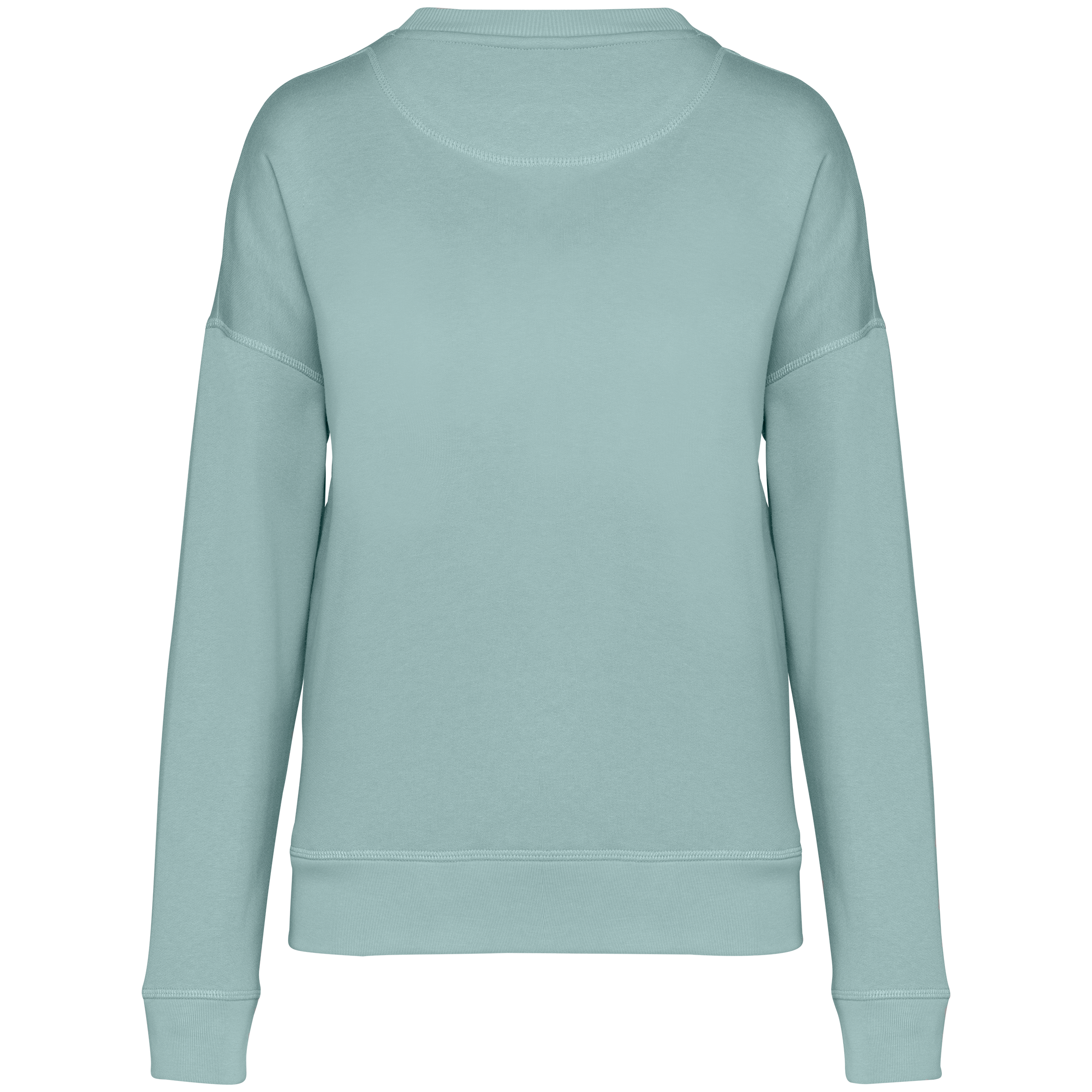 Sweatshirt eco-responsável com ombros descaídos de senhora - Jade Green