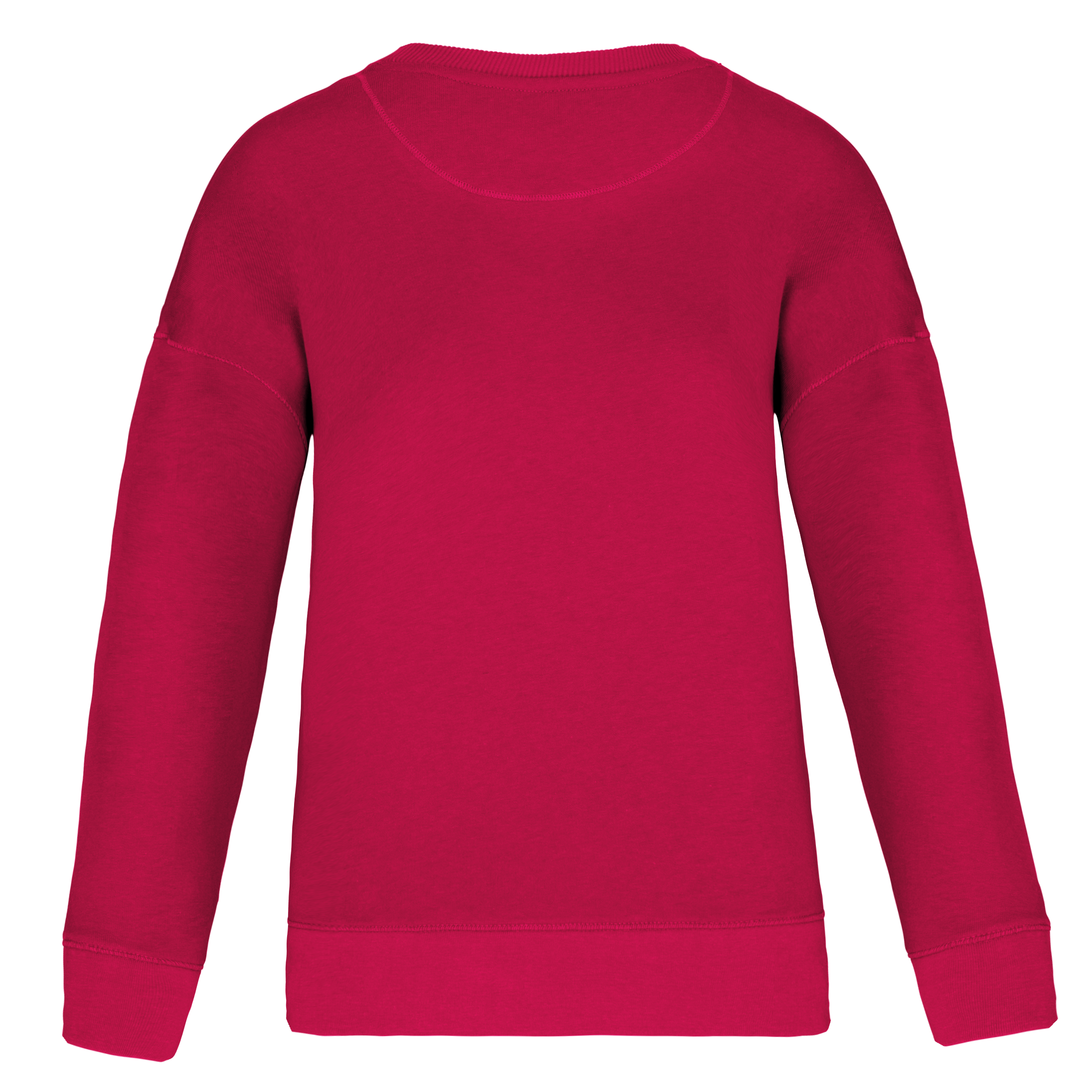 Sweatshirt eco-responsável com ombros descaídos de senhora - Hibiscus Red