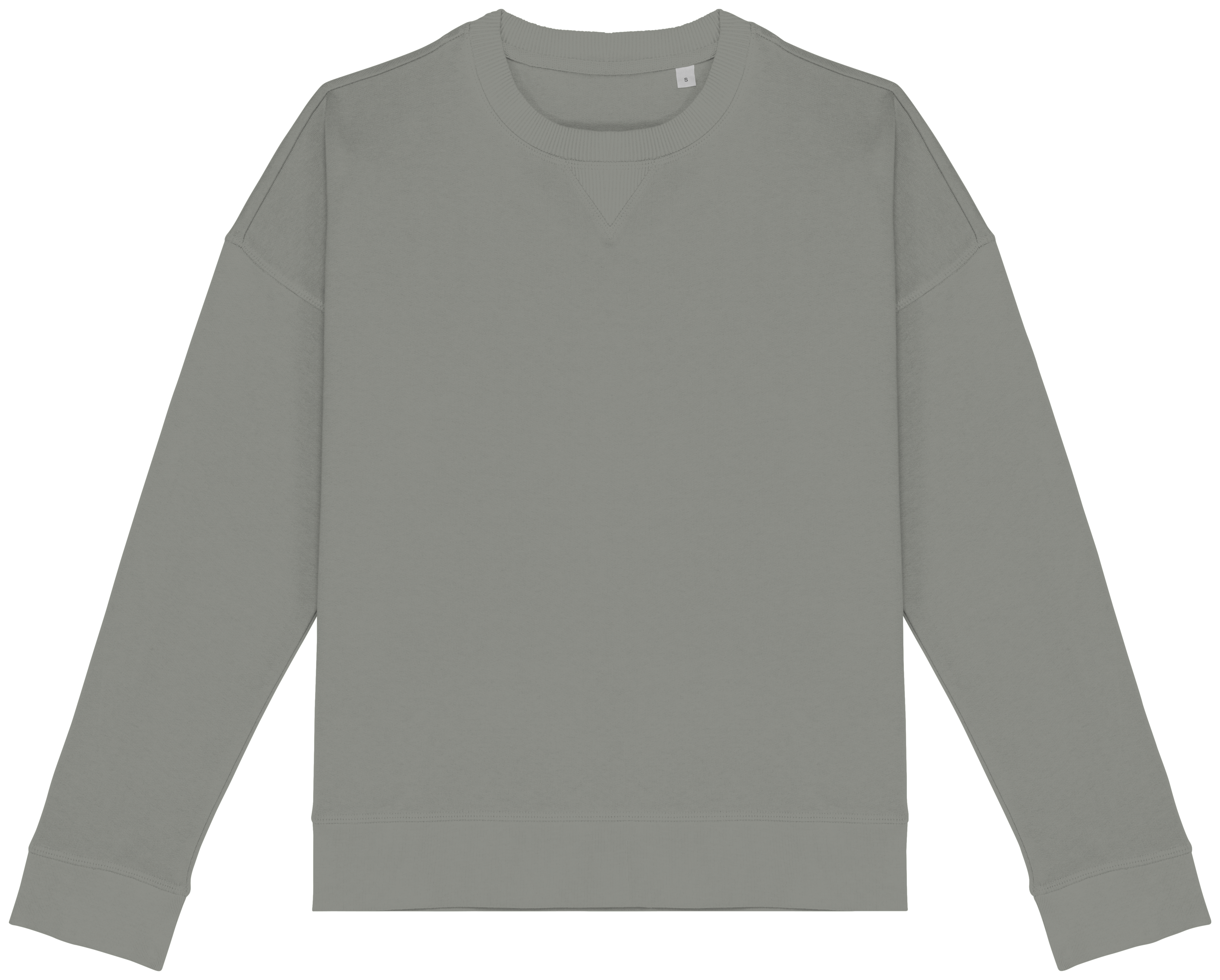 Felpa donna ecosostenibile con spalle cascanti
