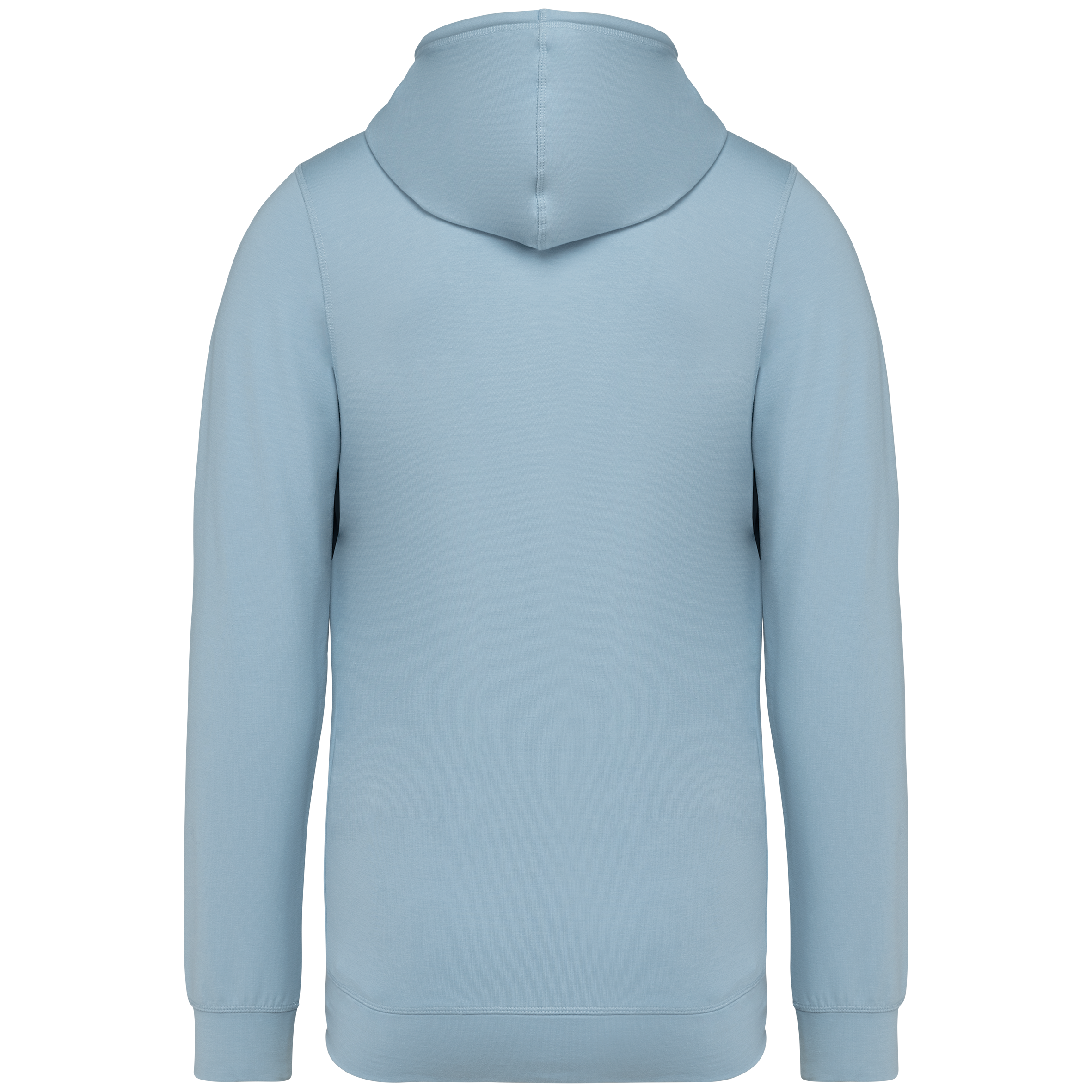 Sweatshirt eco-responsável com fecho e capuz de homem - Aquamarine