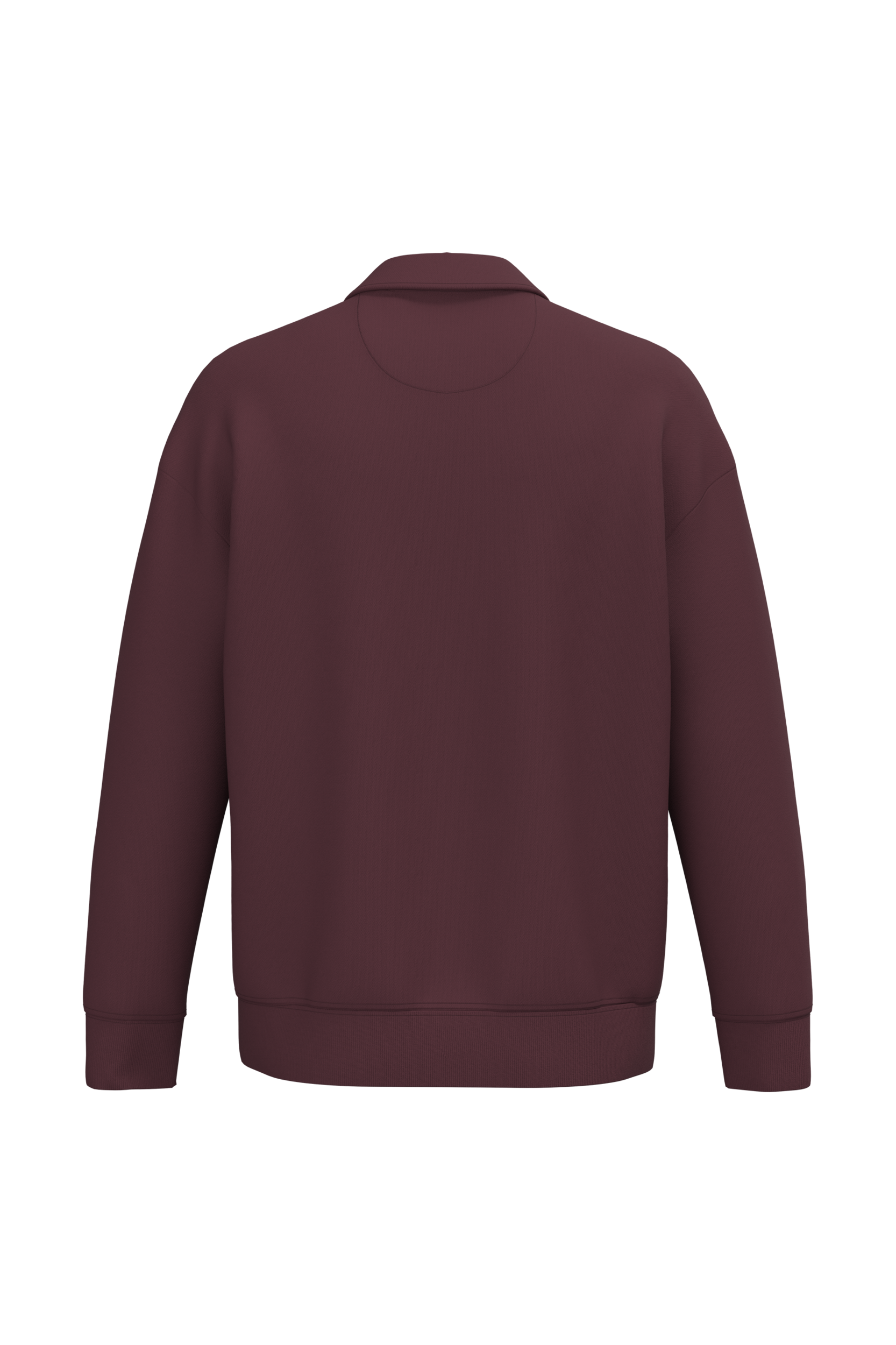 Sweat-shirt écoresponsable quart zip col polo à épaules tombantes unisexe - Image 13