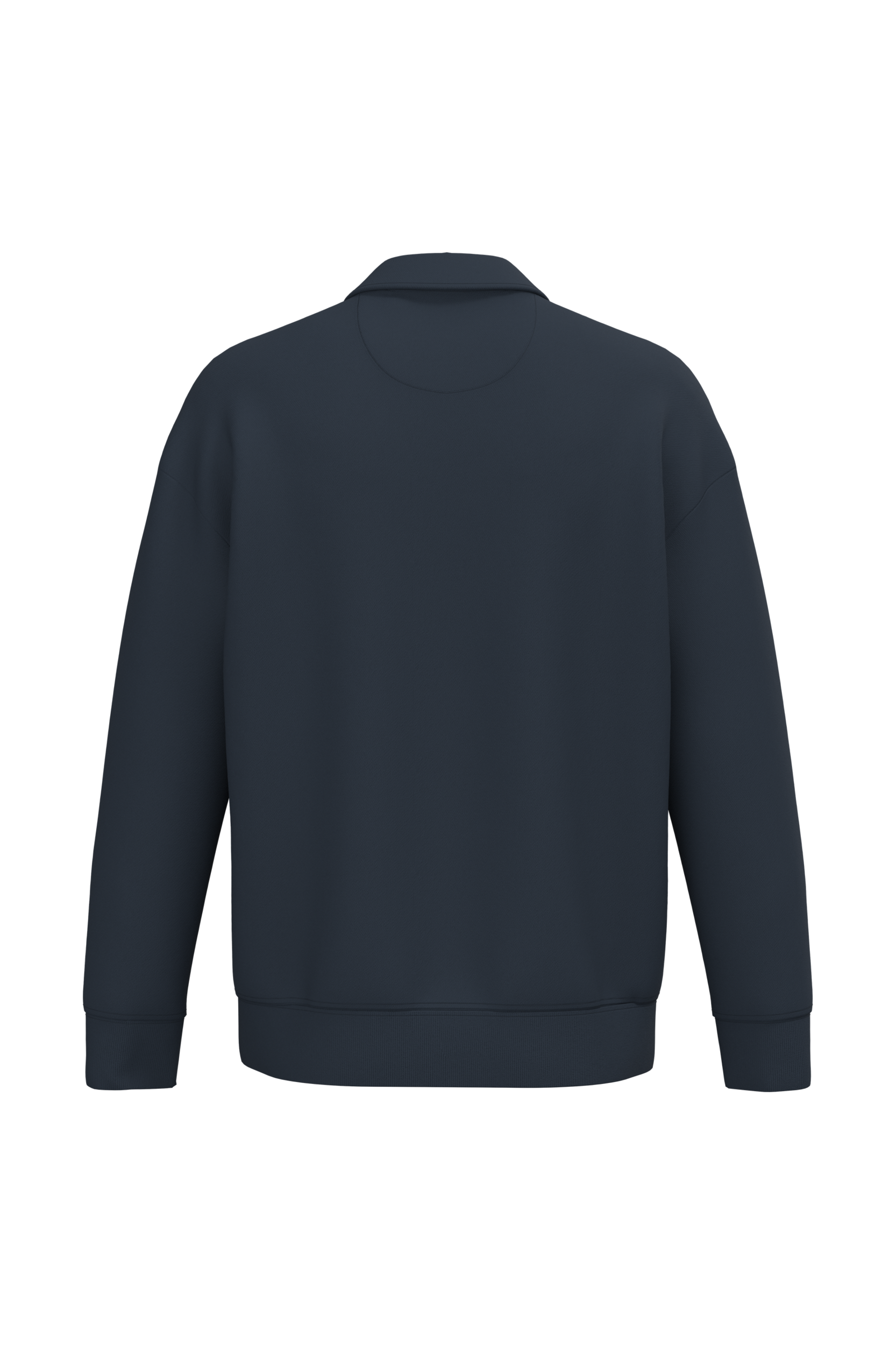 Sweat-shirt écoresponsable quart zip col polo à épaules tombantes unisexe - Image 19