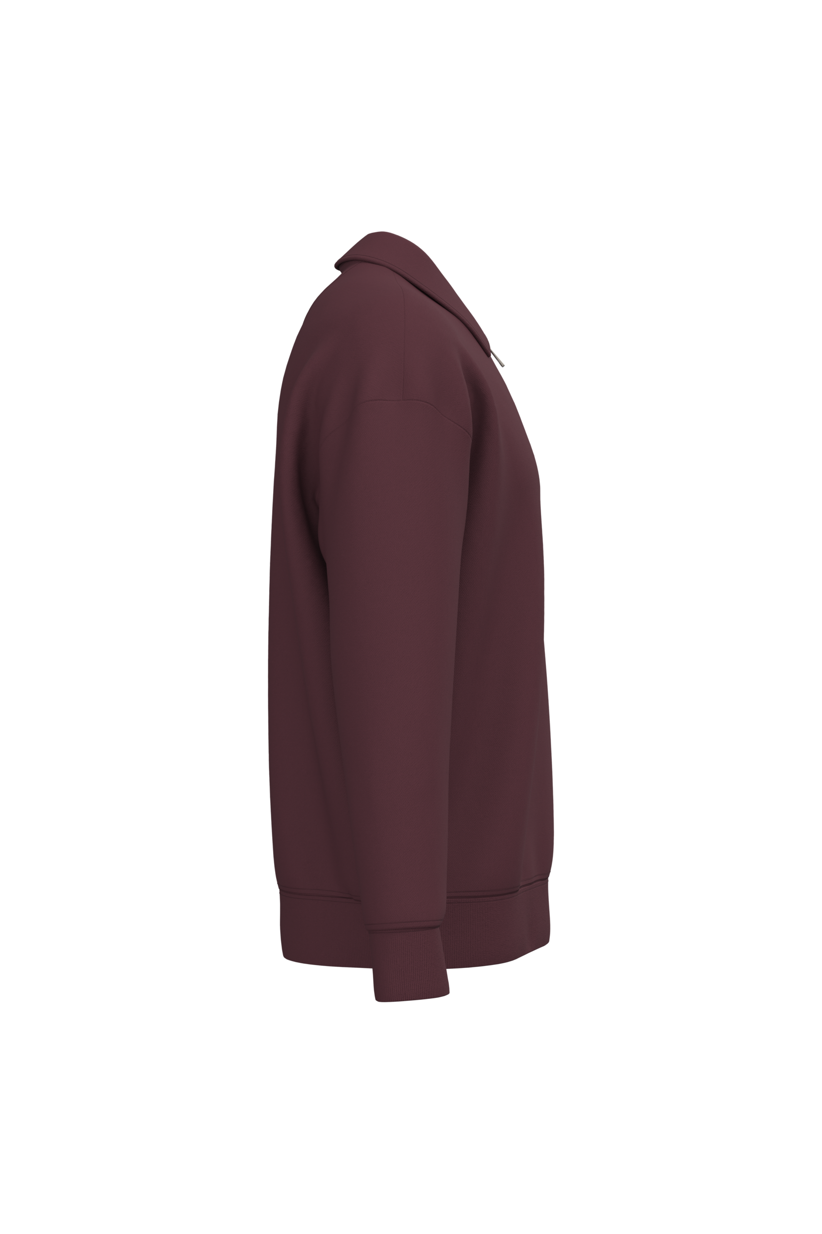 Sweat-shirt écoresponsable quart zip col polo à épaules tombantes unisexe - Image 15