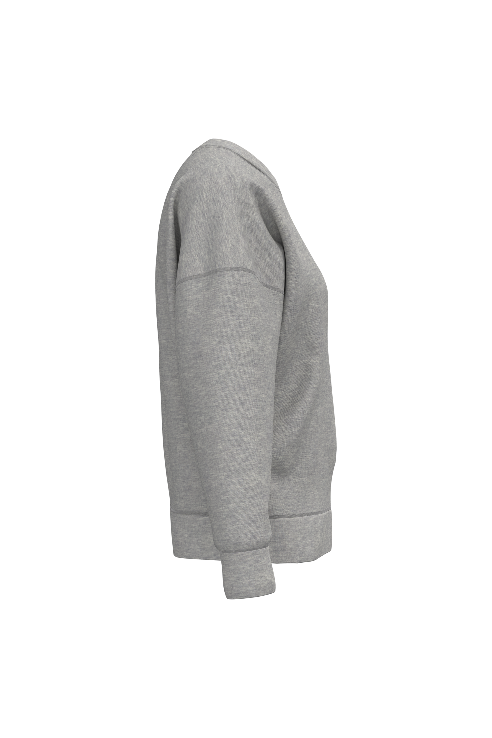 Sweat-shirt écoresponsable à col rond à épaules tombantes femme - Image 19