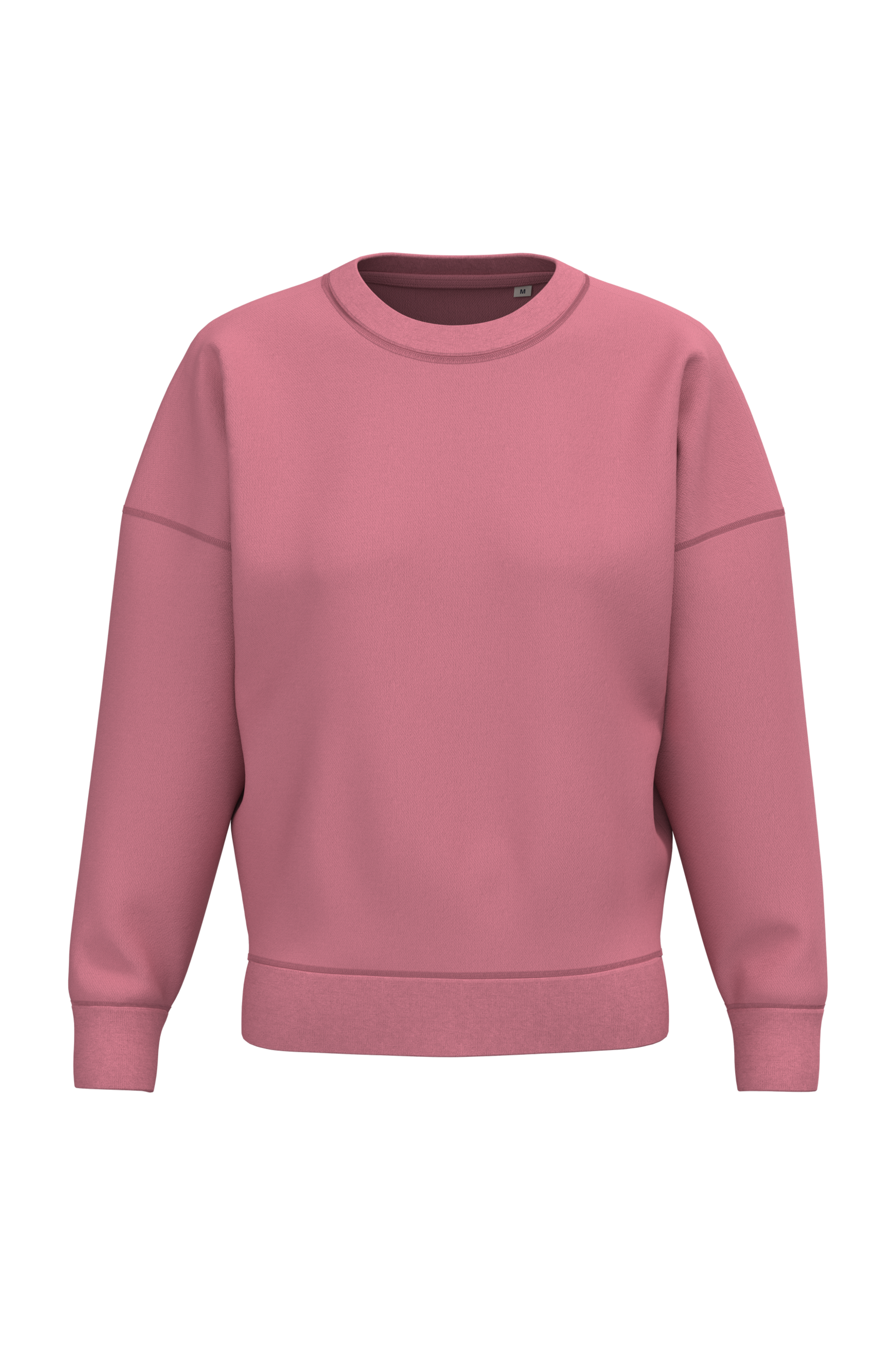 Sweat-shirt écoresponsable à col rond à épaules tombantes femme - Image 9