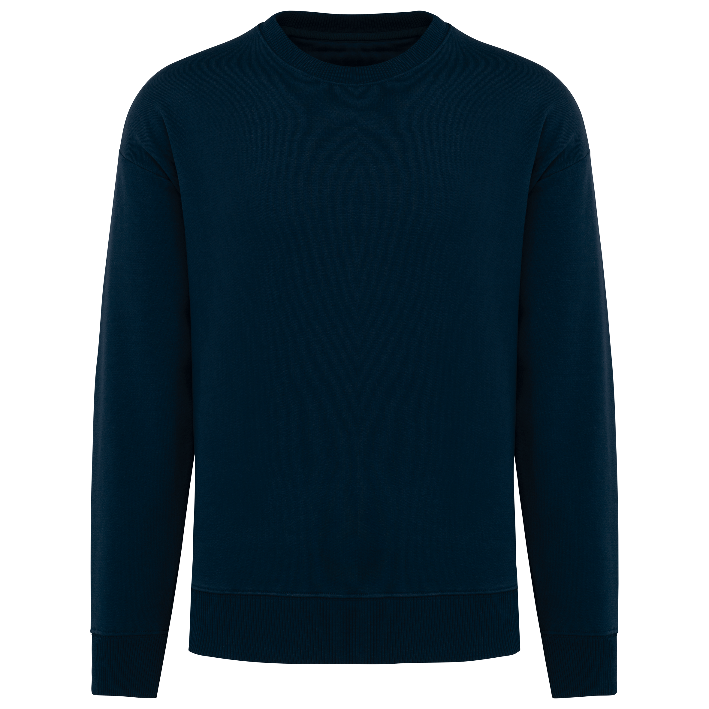 Sweat-shirt écoresponsable à col rond oversize unisexe - Image 16