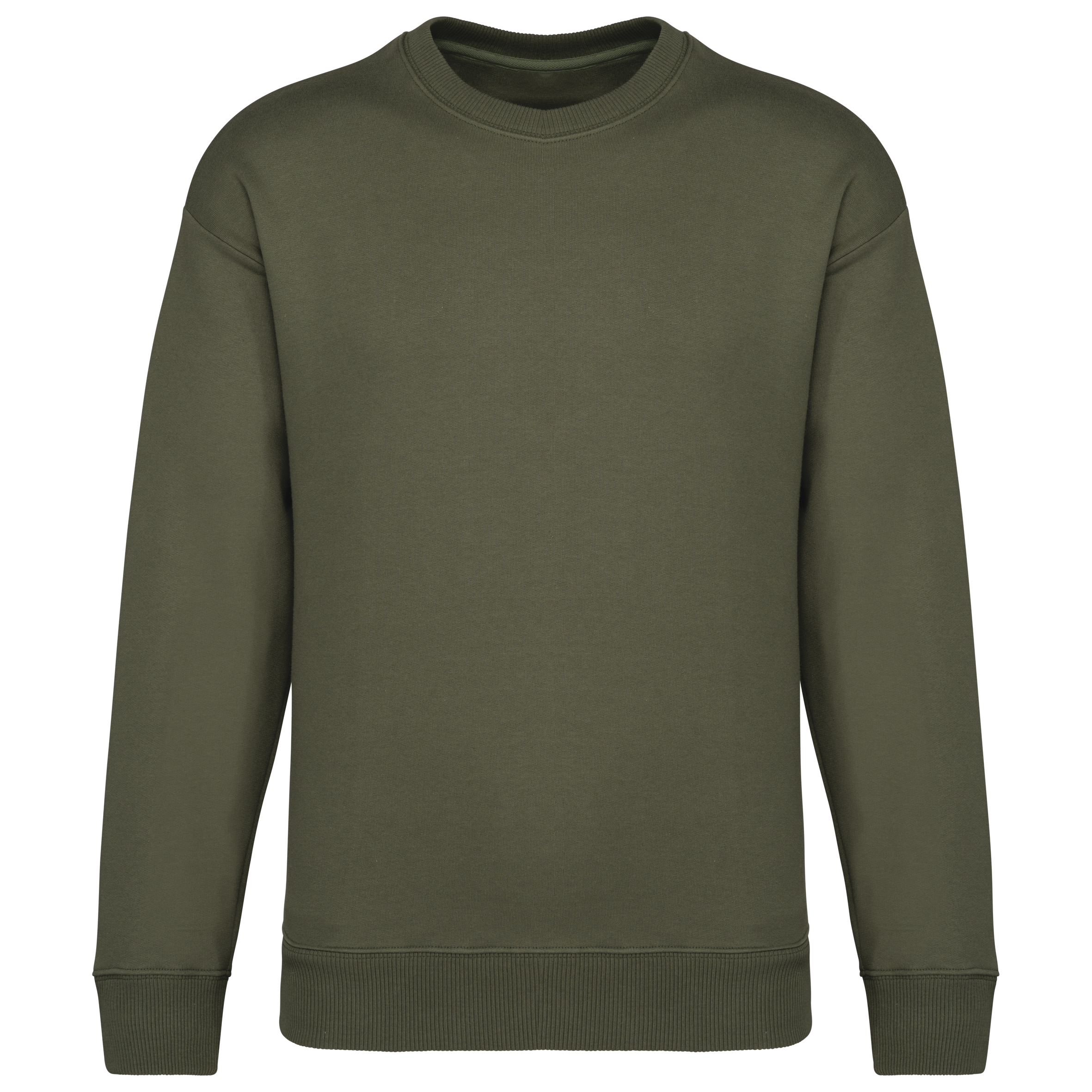 Sweat-shirt écoresponsable à col rond oversize unisexe - Image 19