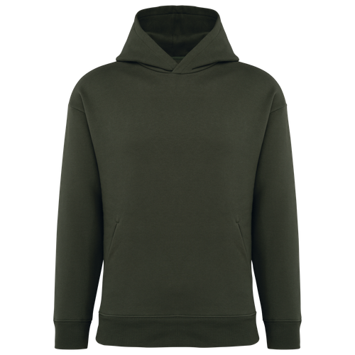 Native Spirit Unisex oversize hooded sweatshirt in khaki & olive, style NS441