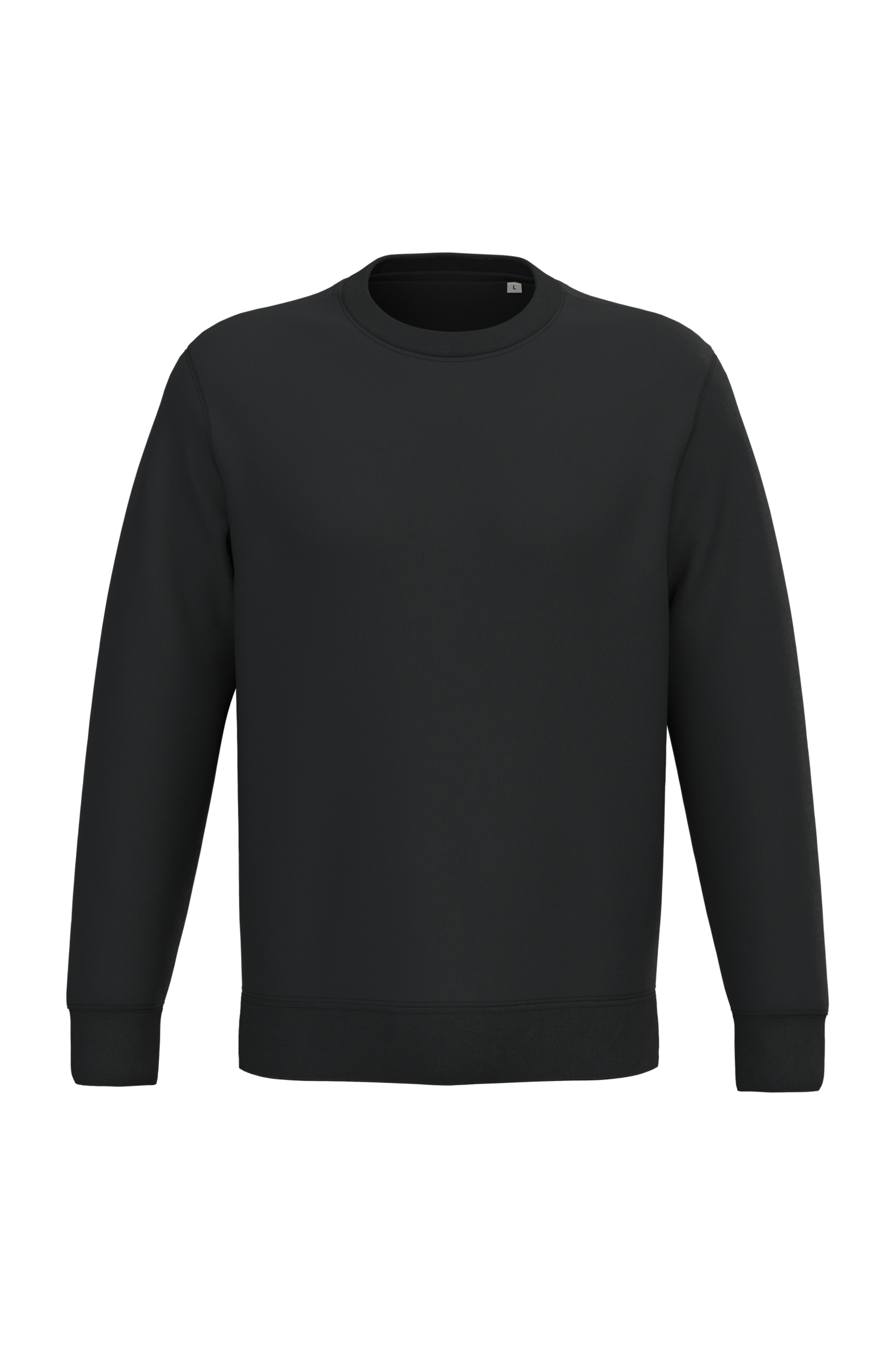 Native Spirit Unisex round neck sweatshirt in black, style NS443