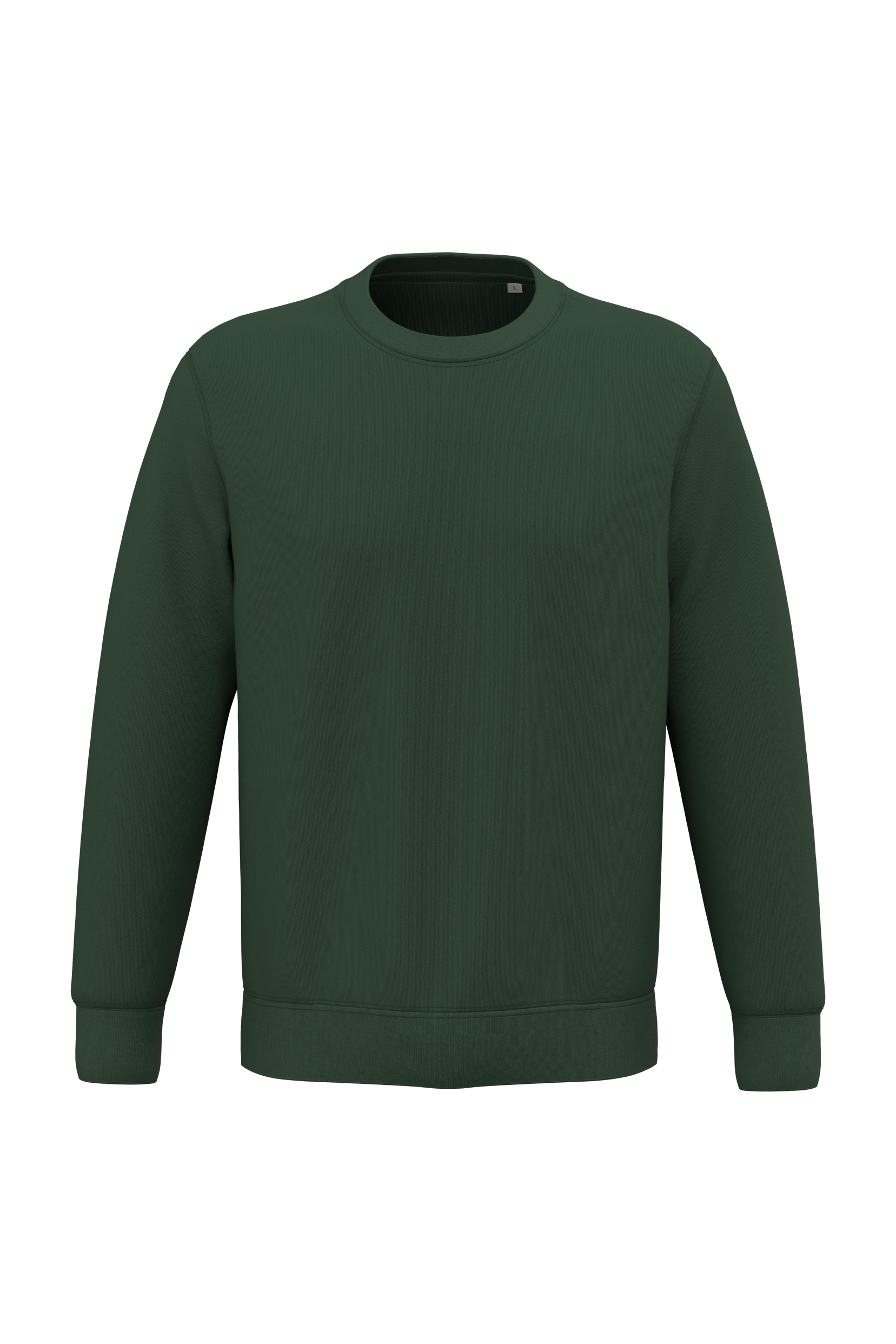 Native Spirit Unisex round neck sweatshirt in green, style NS443
