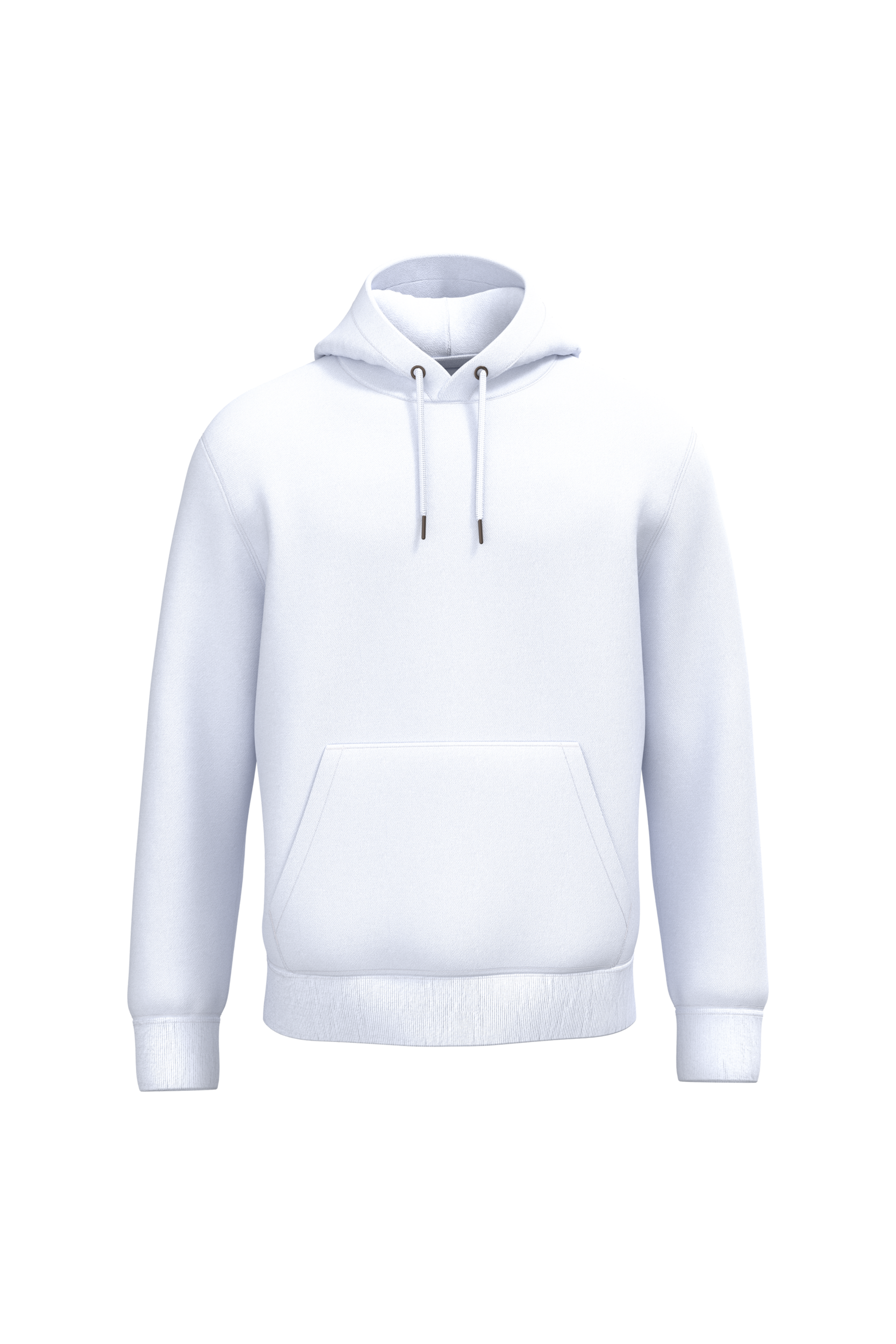 Native Spirit Unisex hooded sweatshirt in white, style NS444