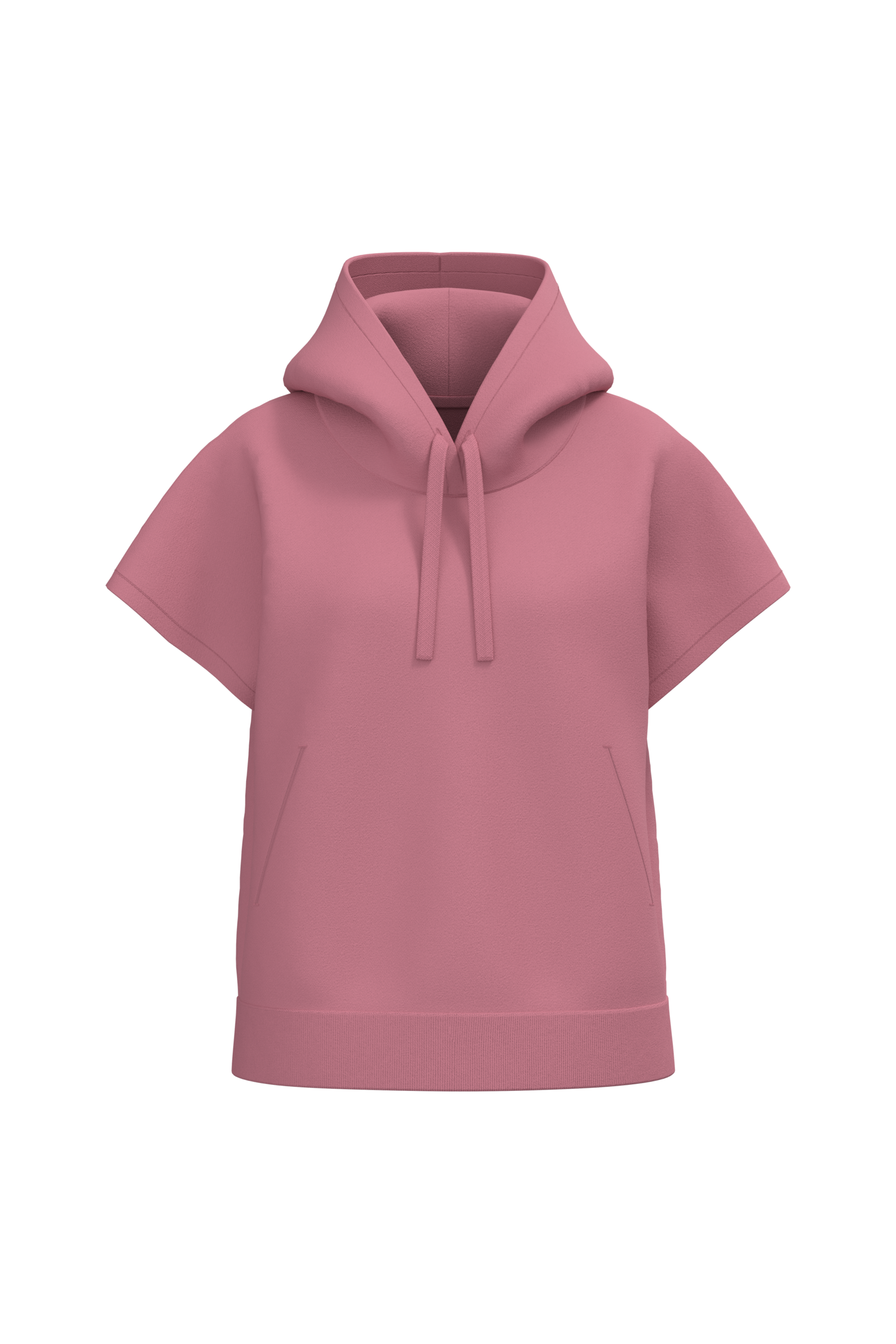 Sweat-shirt écoresponsable à capuche oversize sans manches French Terry femme - Image 10