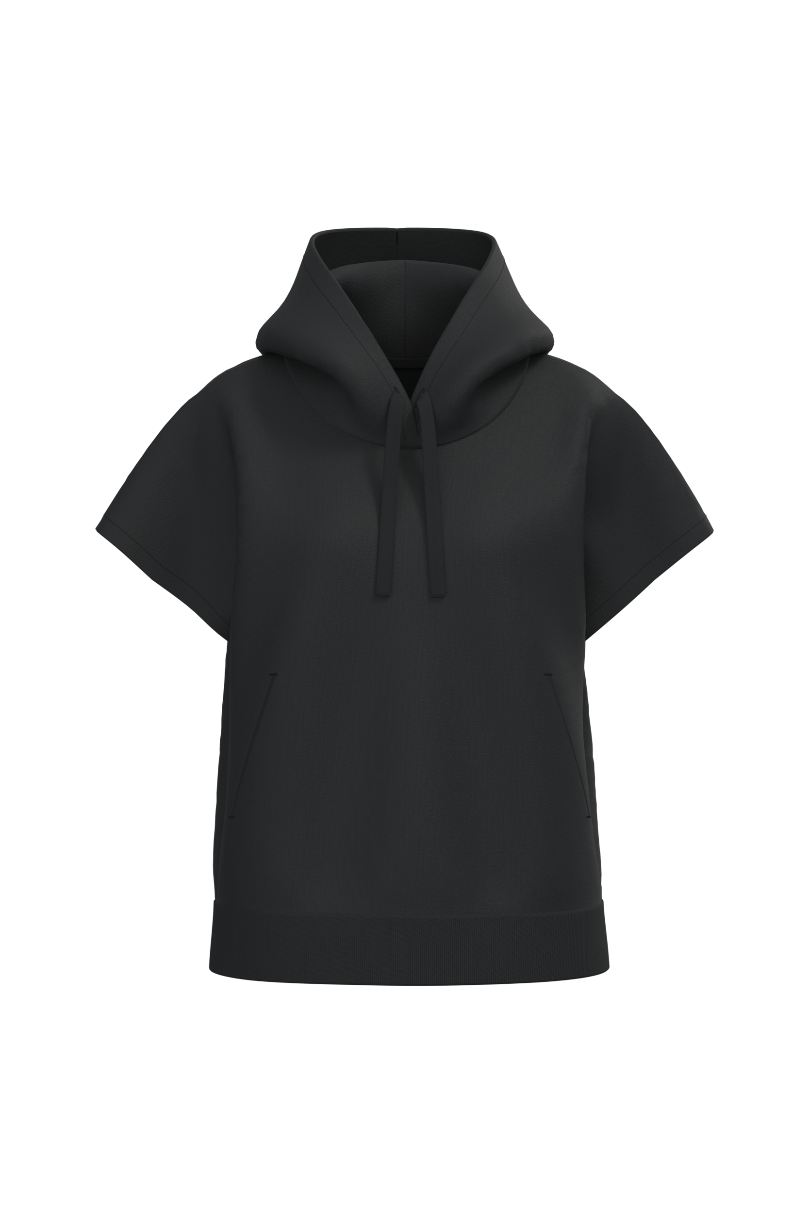 Sweat-shirt écoresponsable à capuche oversize sans manches French Terry femme - Image 13