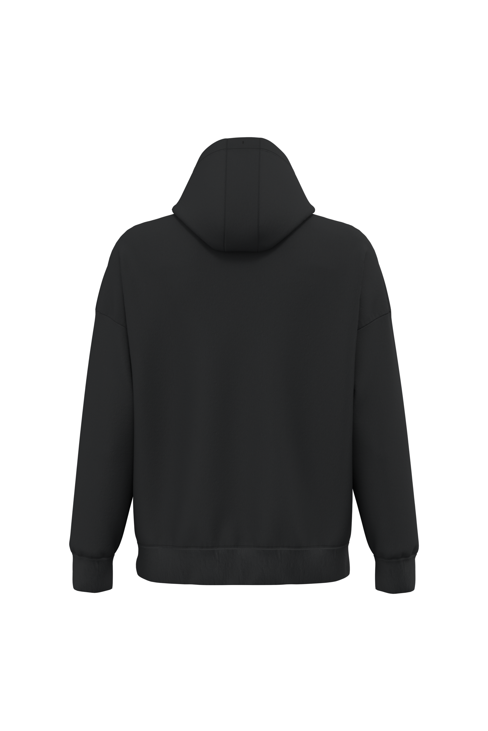 Sweat-shirt écoresponsable à capuche oversize unisexe — Black