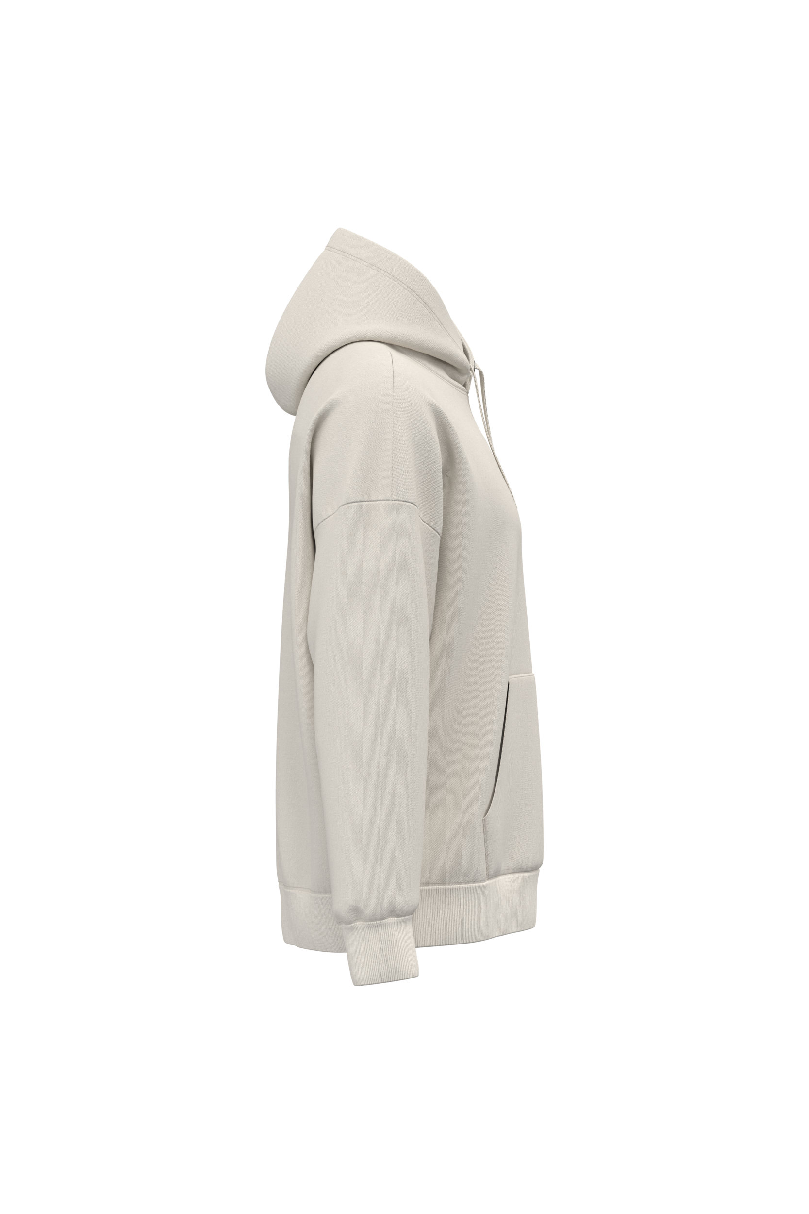 Sweat-shirt écoresponsable à capuche oversize unisexe — Ivory