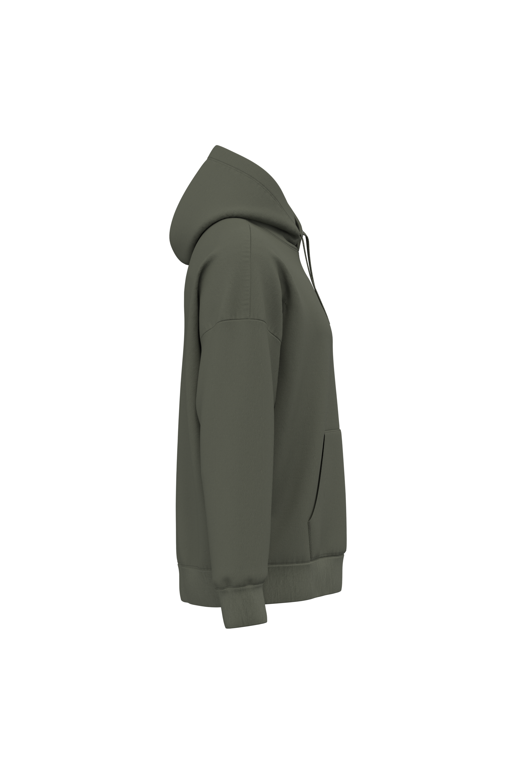 Sweat-shirt écoresponsable à capuche oversize unisexe — Organic Khaki