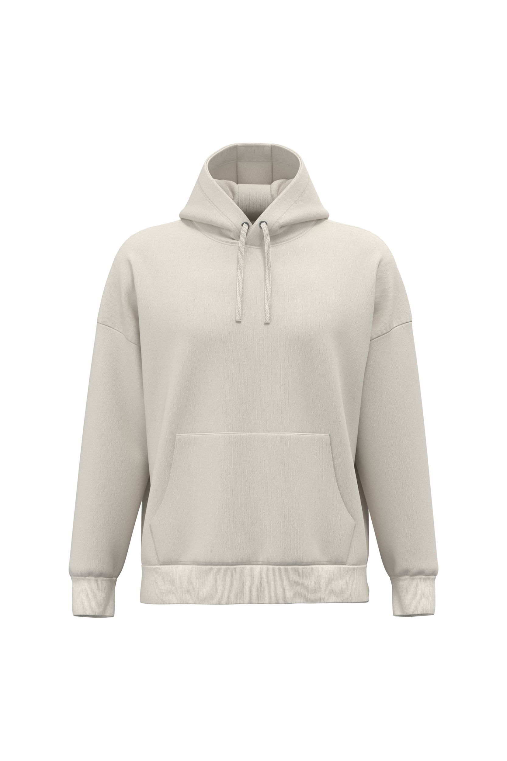 Sweat-shirt écoresponsable à capuche oversize unisexe — Ivory
