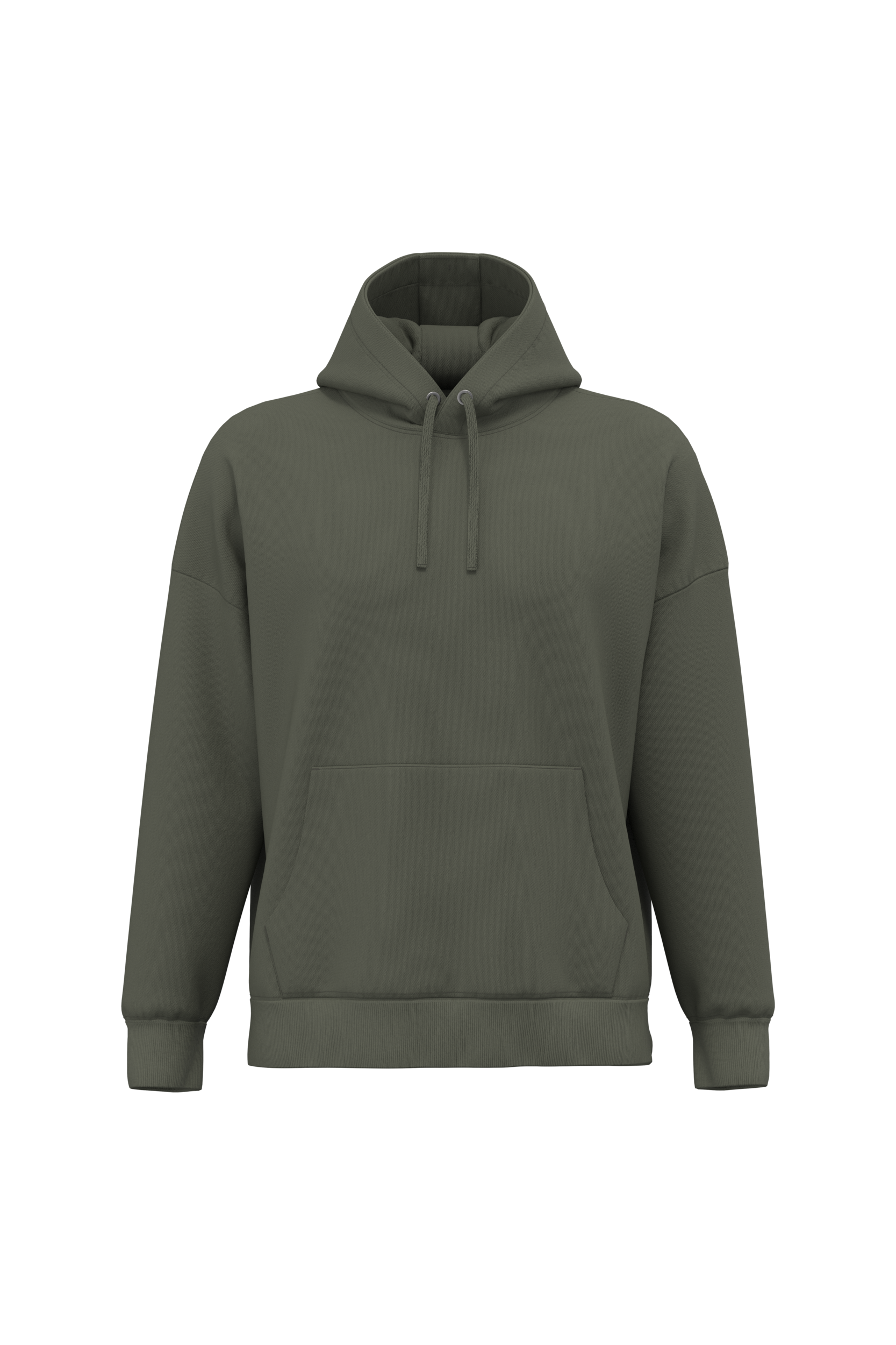 Sweat-shirt écoresponsable à capuche oversize unisexe — Organic Khaki