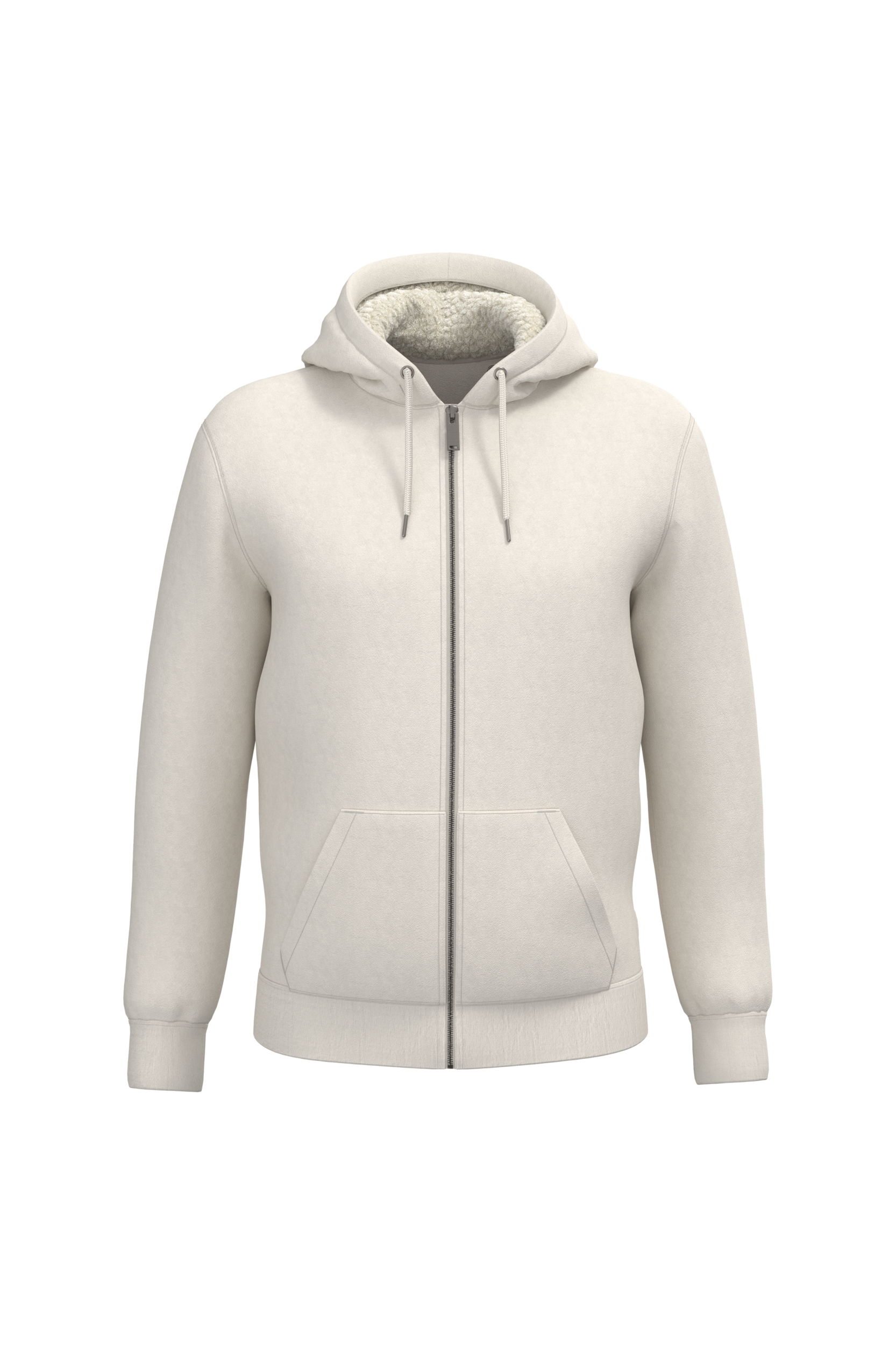 Sweat-shirt écoresponsable zippé doublé en sherpa unisexe - Image 14