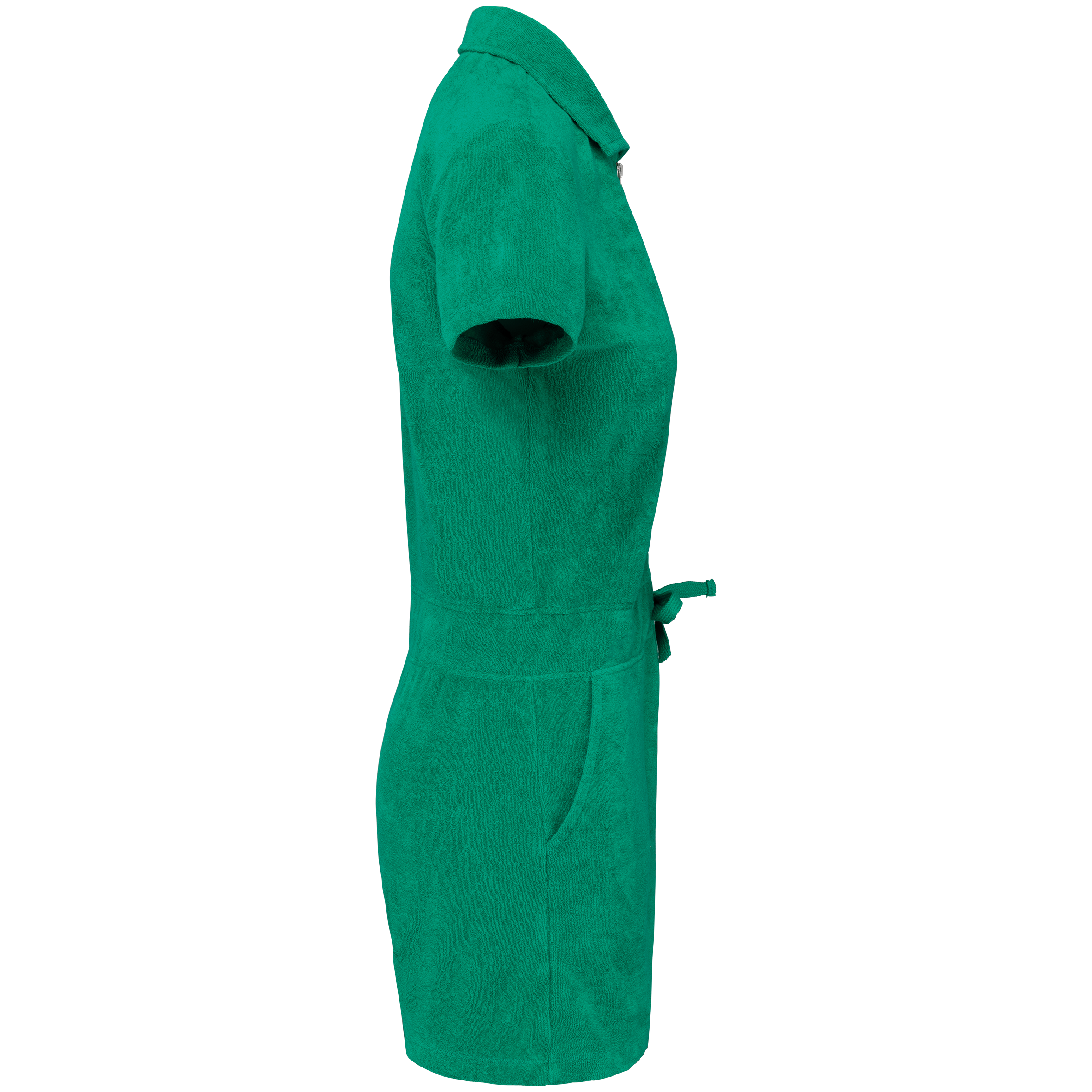 Mono corto ecorresponsable de rizo mujer