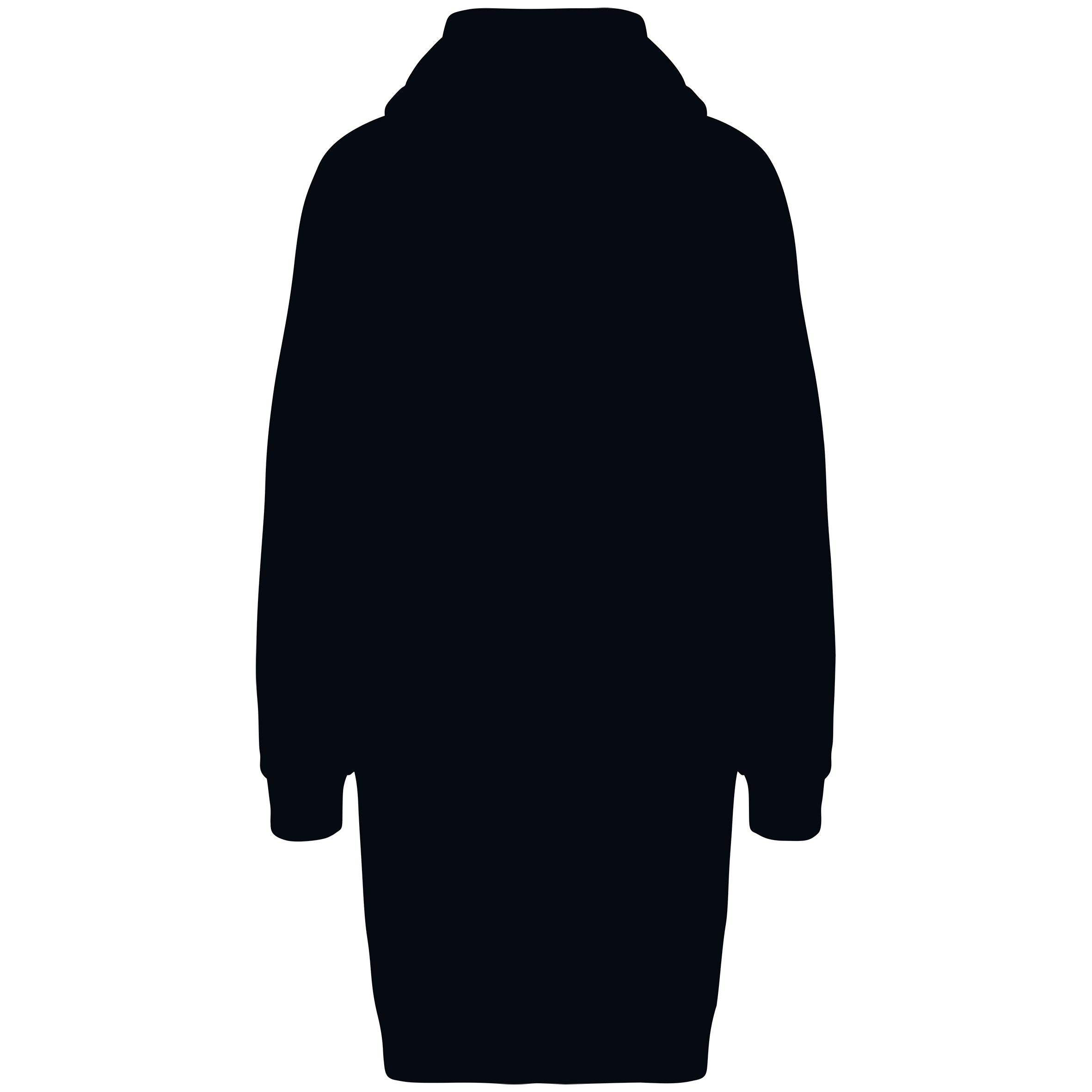 Vestido sweatshirt eco-responsável com capuz de senhora - Black