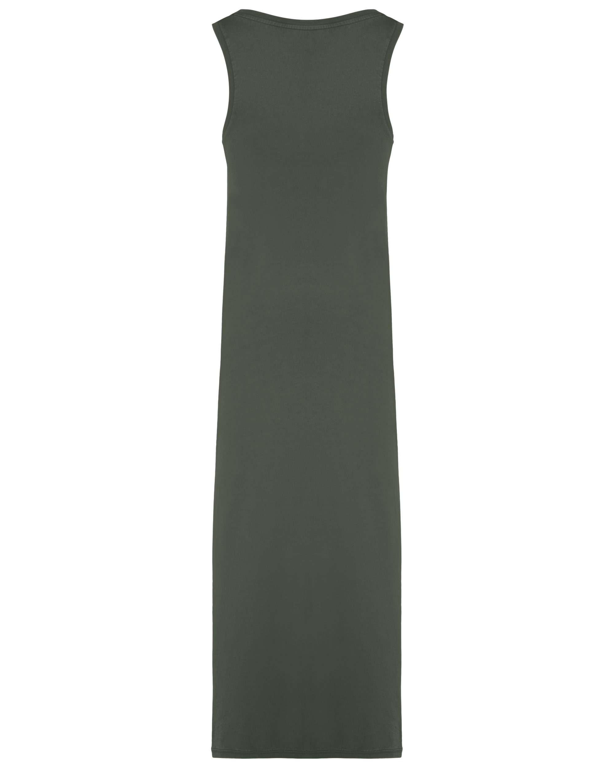 Vestido eco-responsável com aspecto lavado em jersey de senhora - Washed Organic Khaki