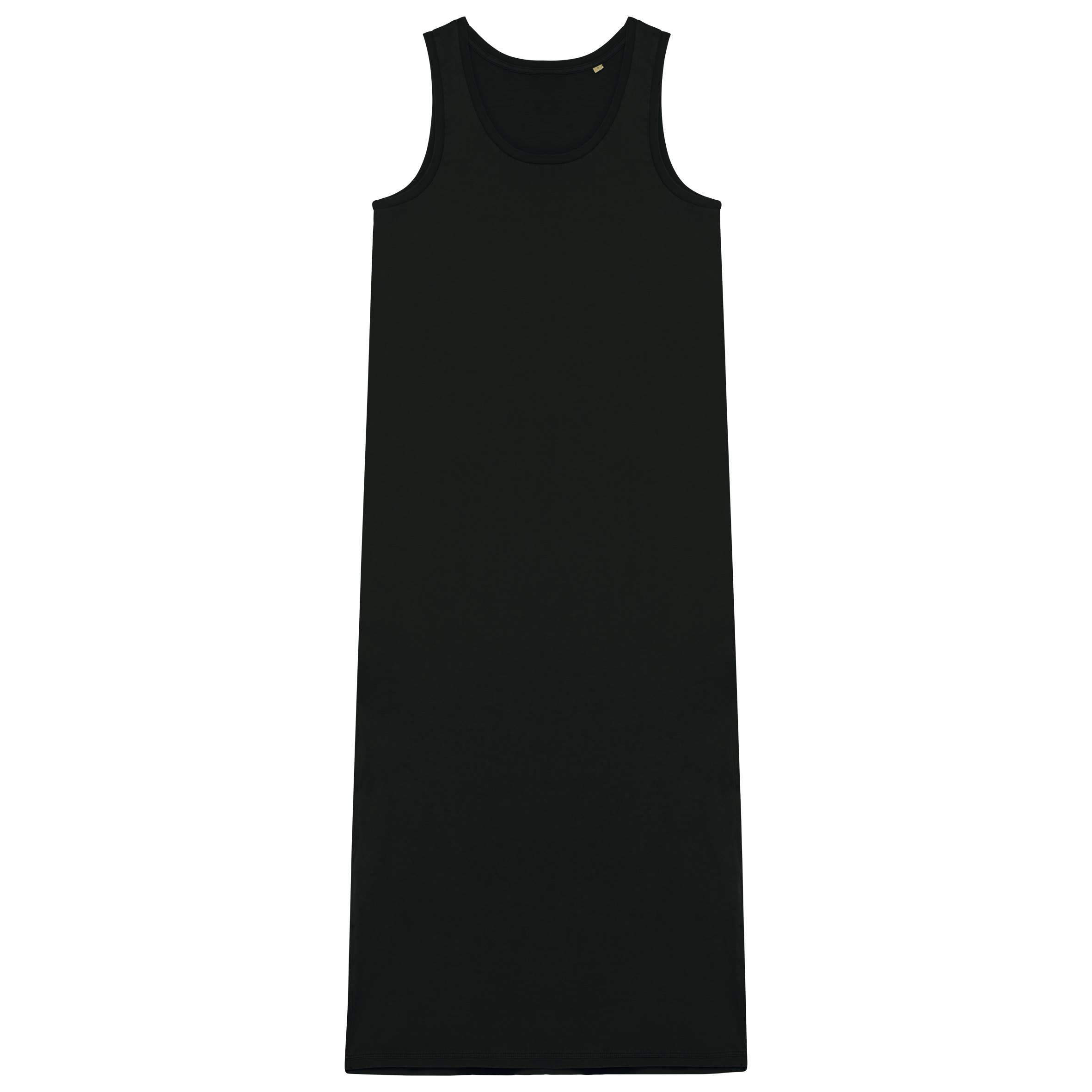 Vestido eco-responsável com aspecto lavado em jersey de senhora — Cinza Frente