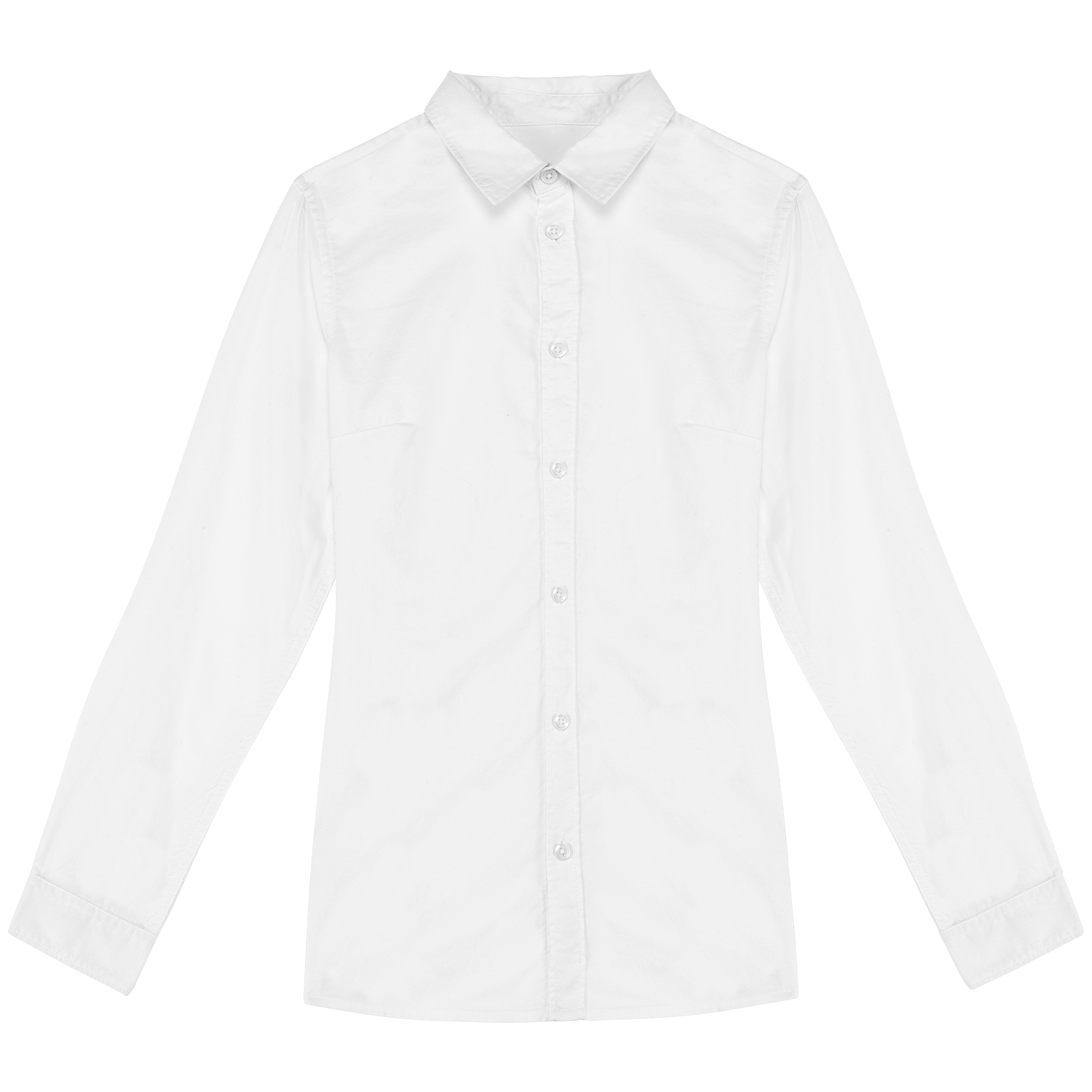 Camisas aspecto lavado eco-responàveis — Branco Frente