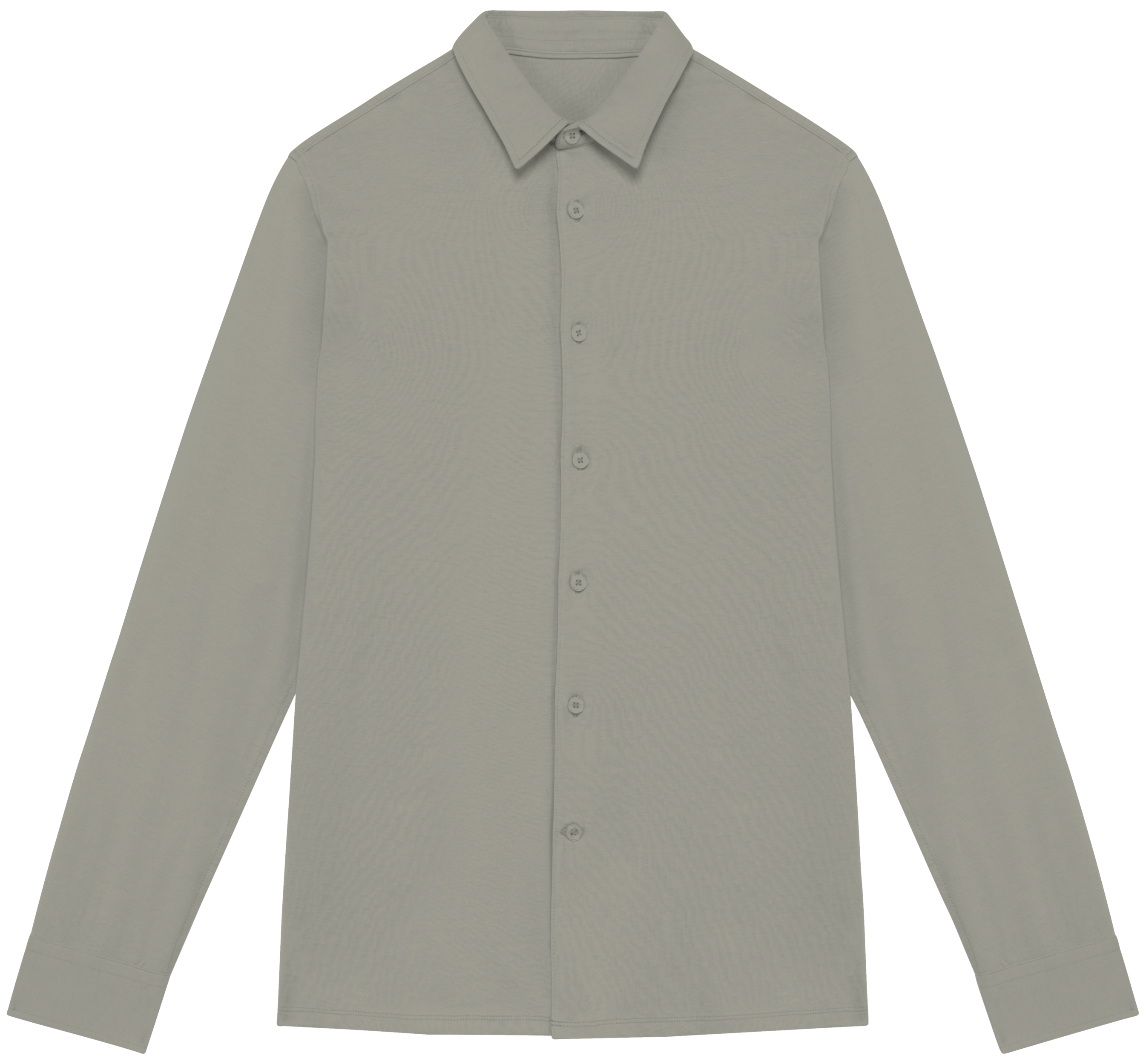 Camisa eco-responsável em jersey de homem — Verde Frente