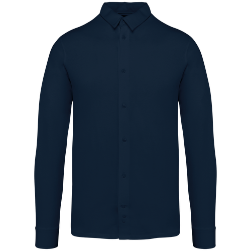 Native Spirit Men's jersey shirt in navy, style NS510