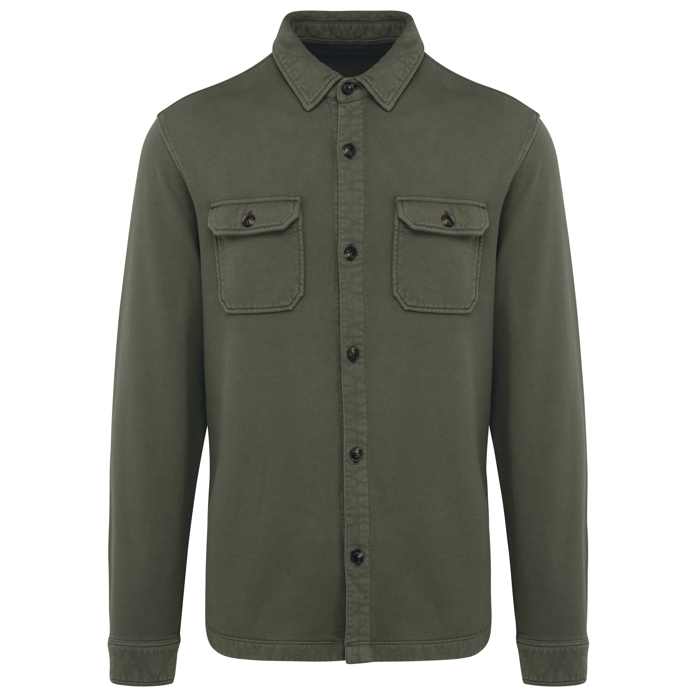 Surchemise écoresponsable délavée en molleton gratté homme - Image 22