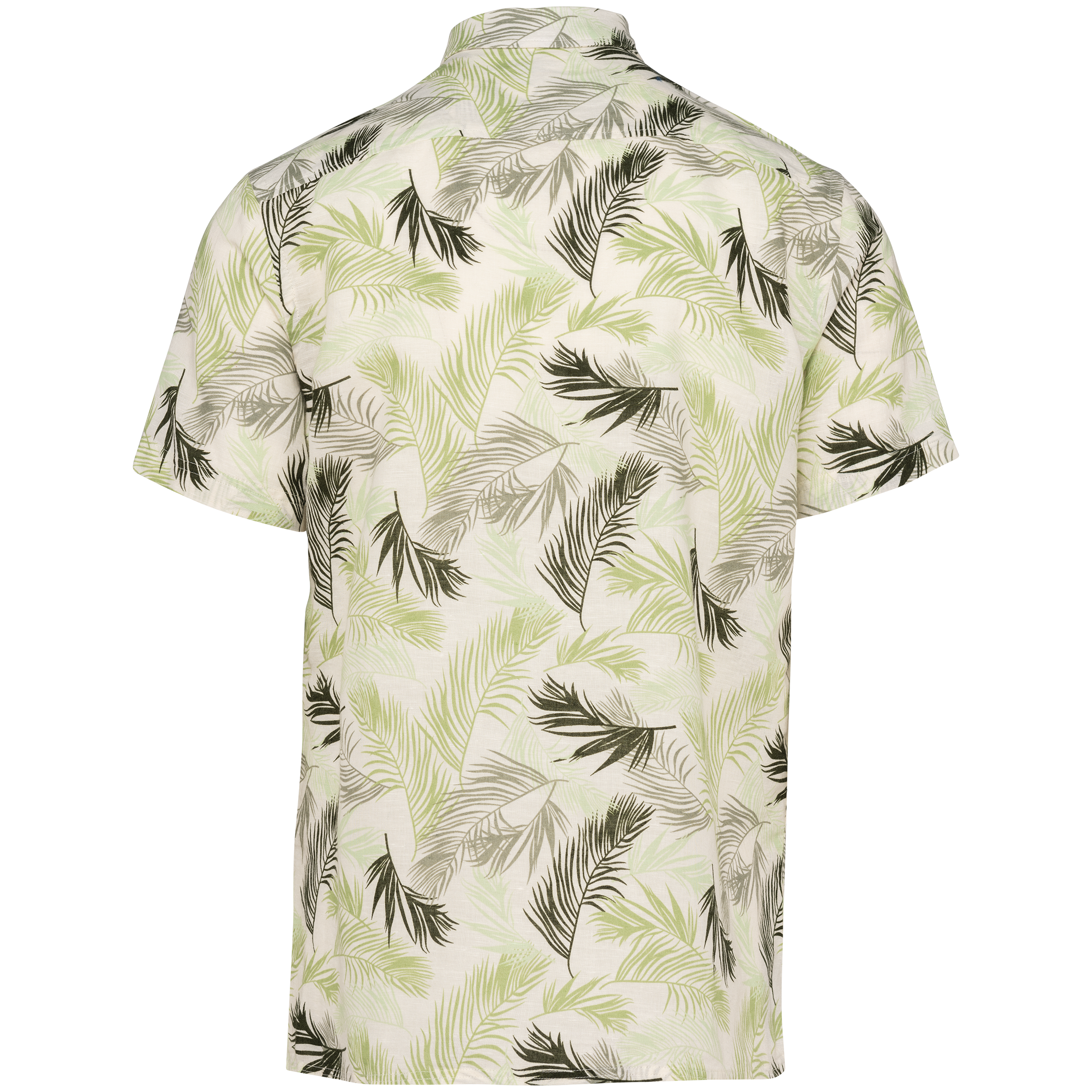 Camisa com padrão florido de homem - Ivory Palm Leaves