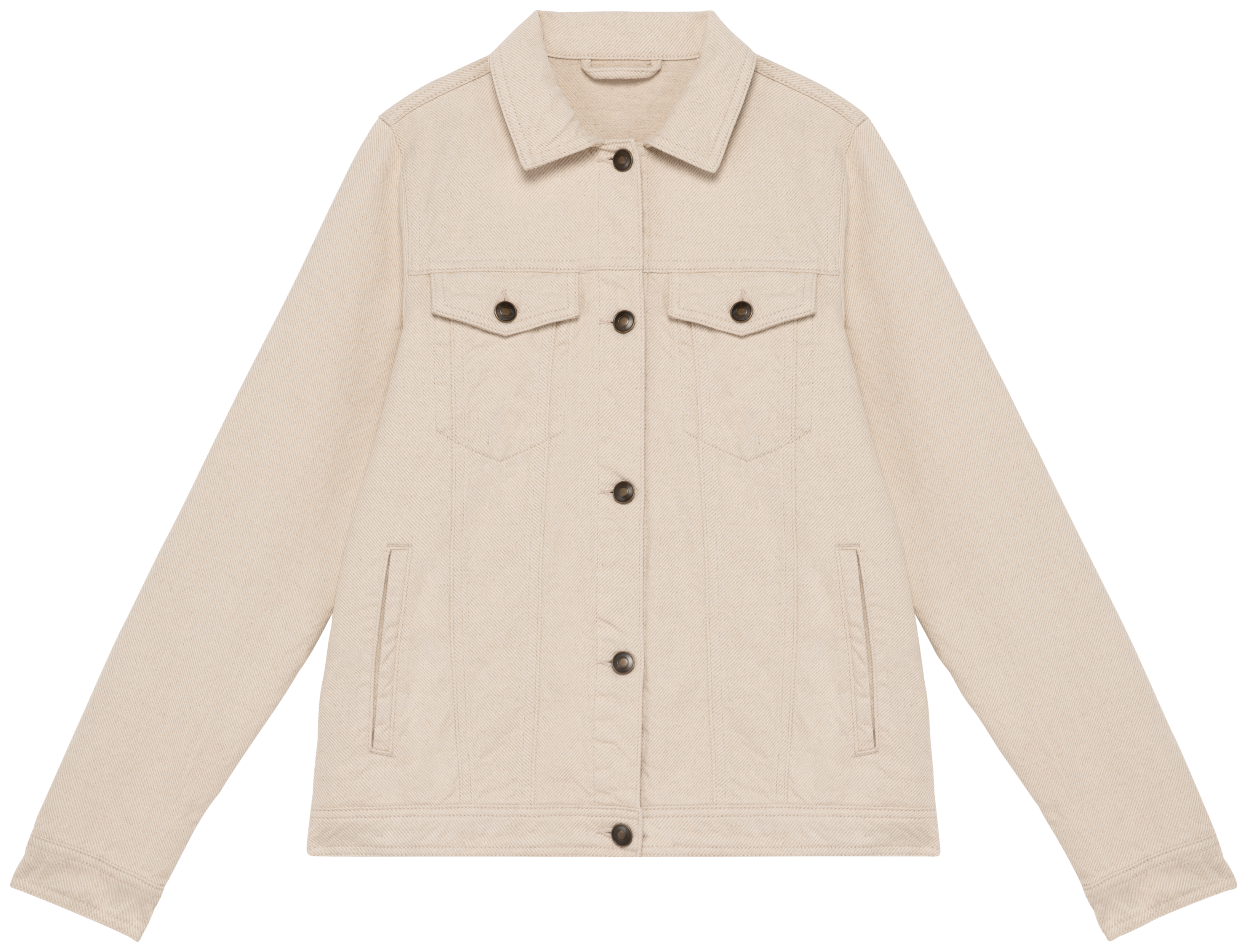 Casaco eco-responsável em cânhamo de homem — Bege Frente