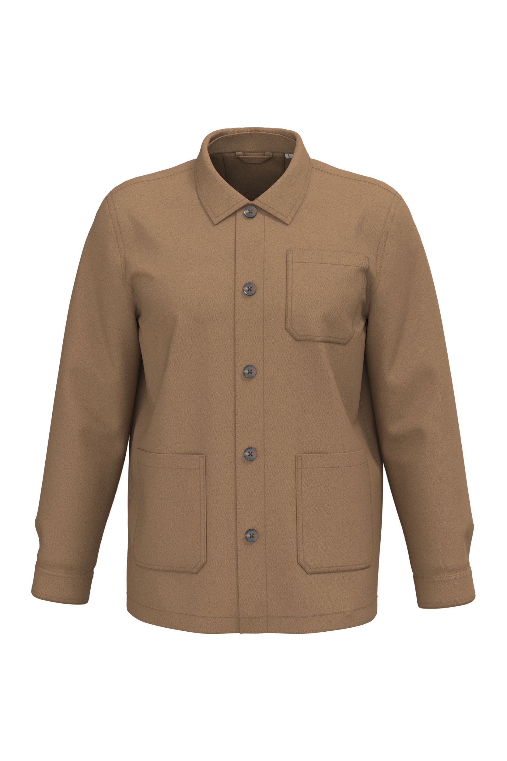 Native Spirit Unisex washed effect work jacket in brown, style NS611
