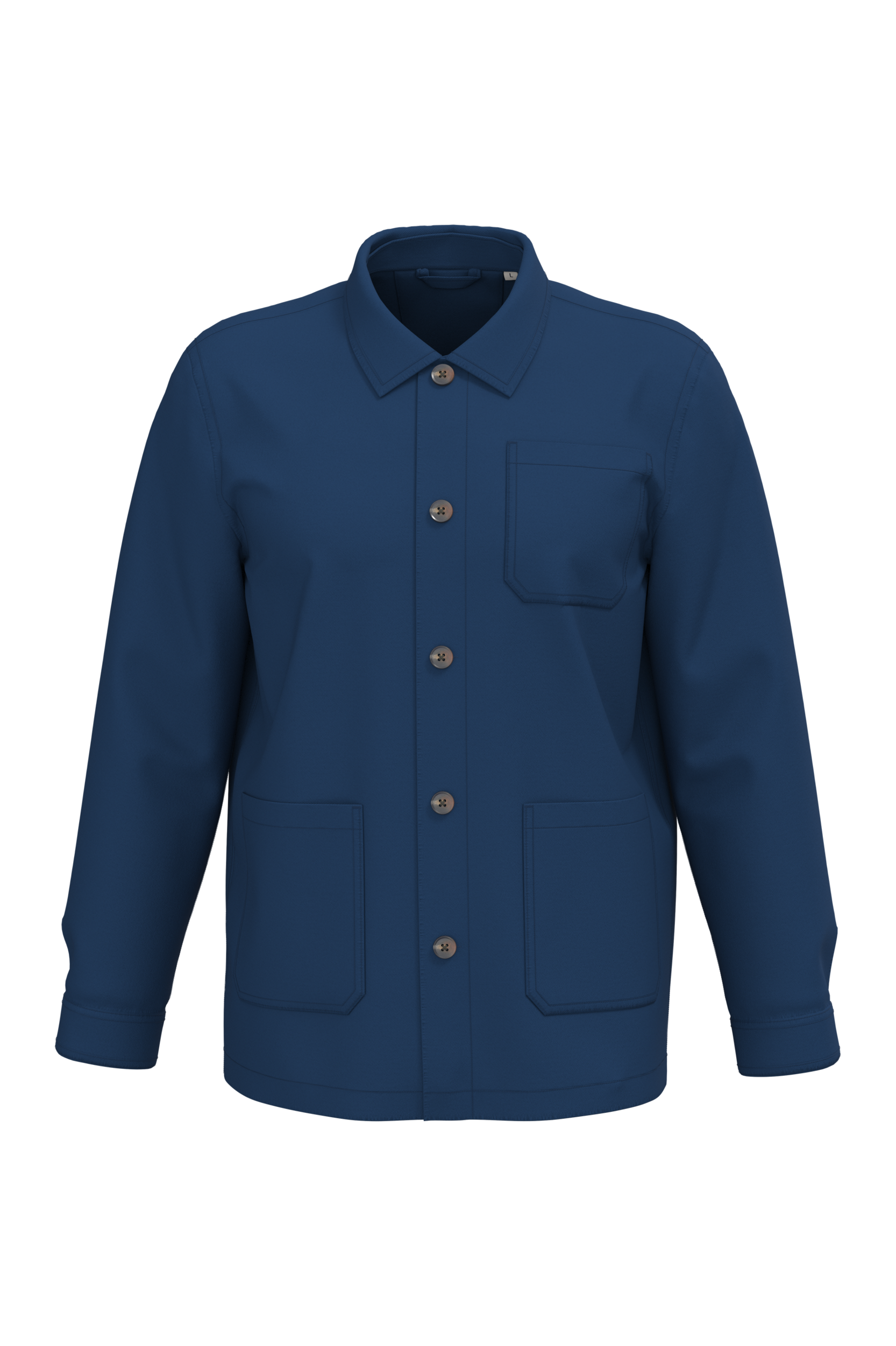 Native Spirit Unisex washed effect work jacket in blue, style NS611